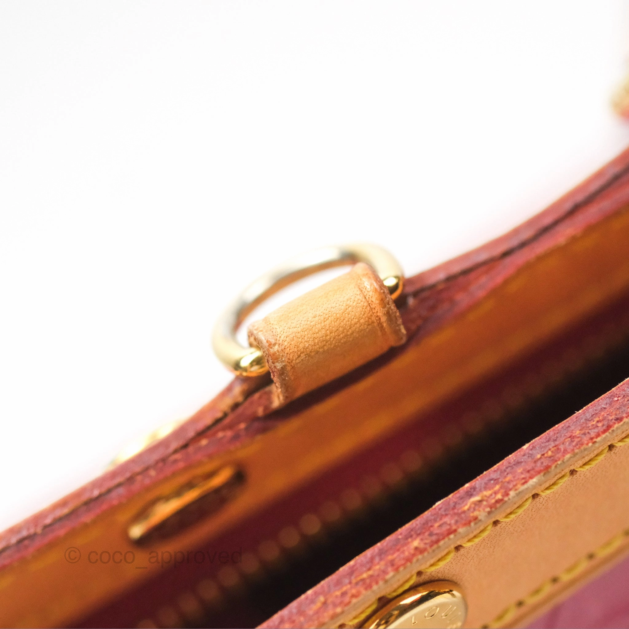 Louis Vuitton Brea MM Red Vernis Patent Monogram