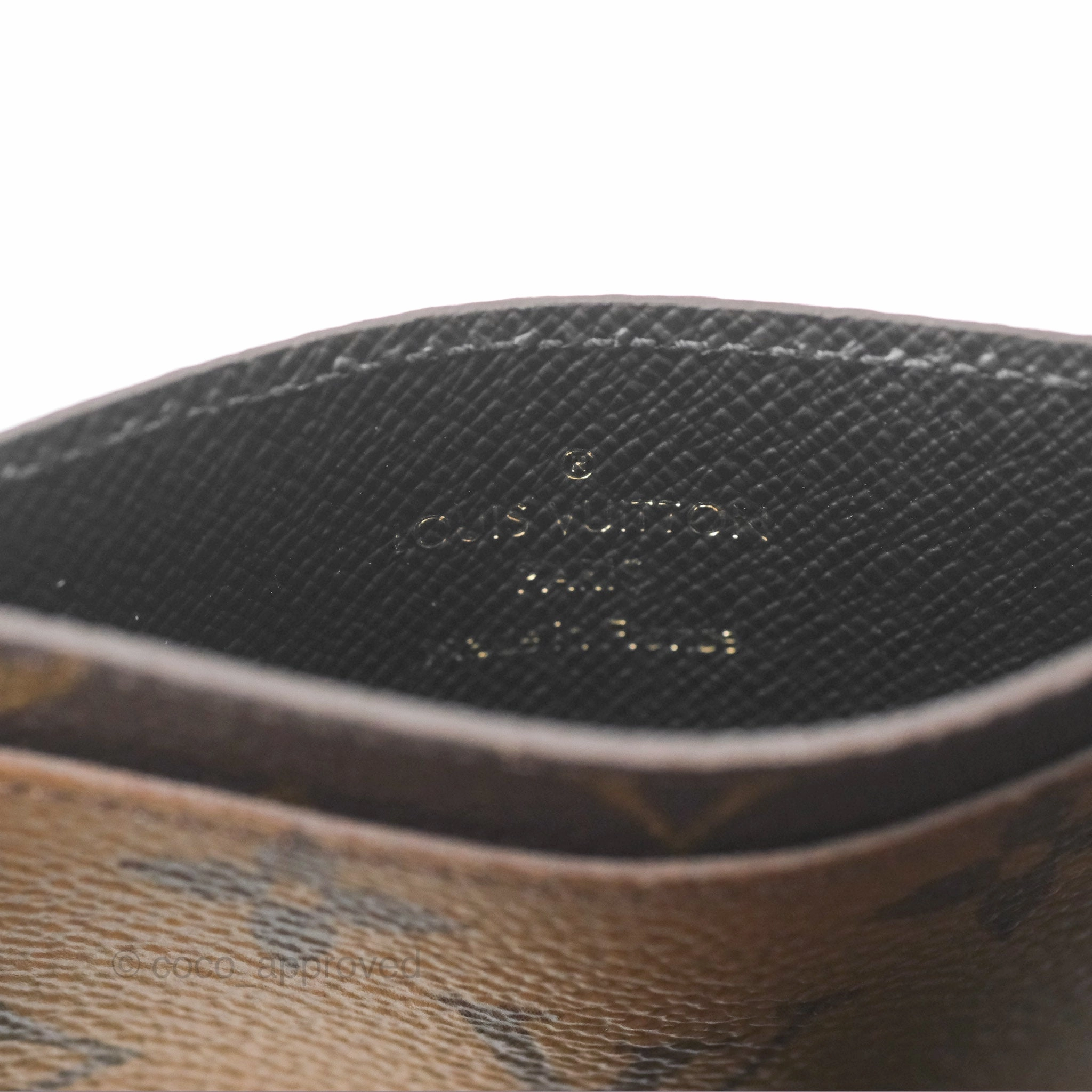 Louis Vuitton Card Holder  Monogram Reverse Canvas