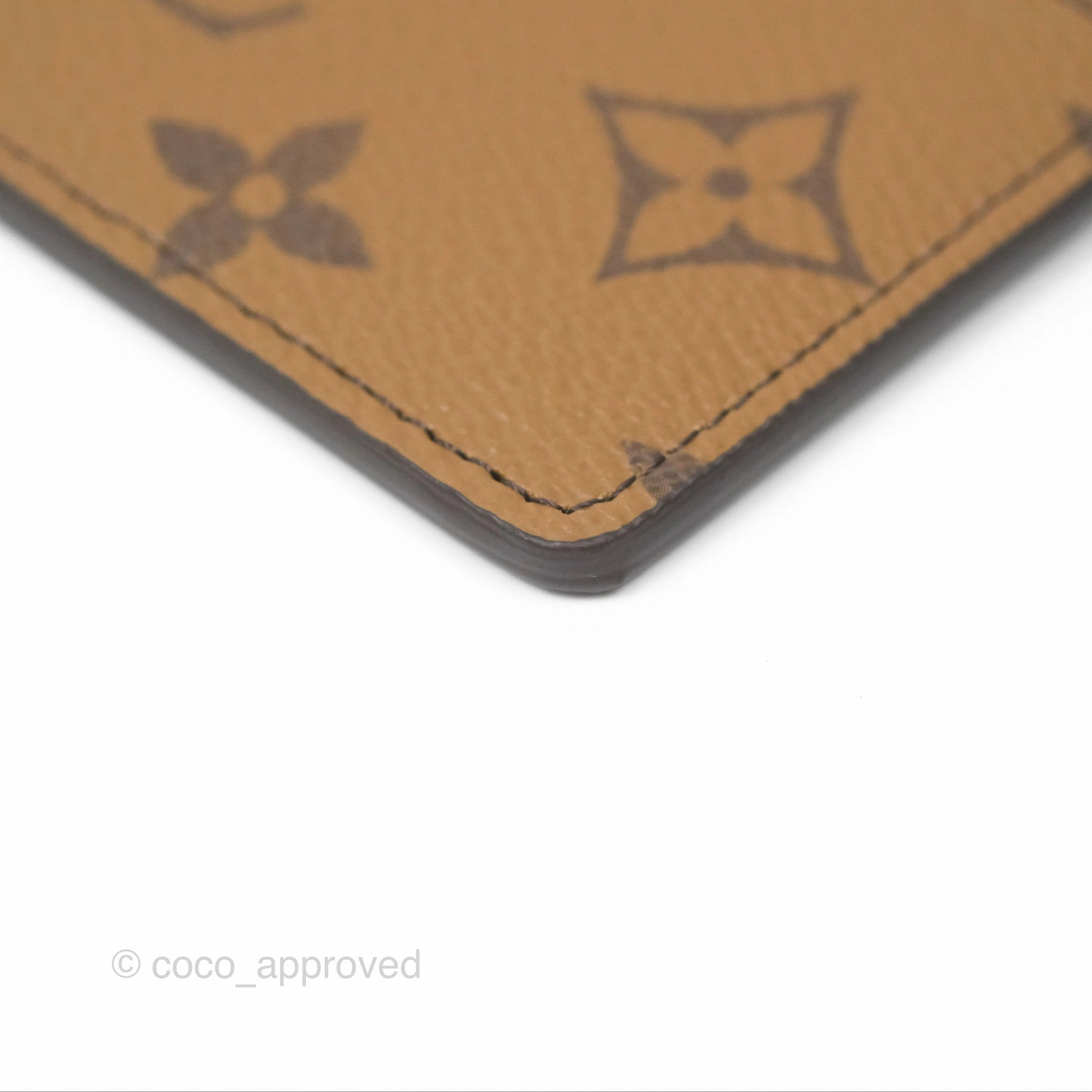 Louis Vuitton Card Holder  Monogram Reverse Canvas