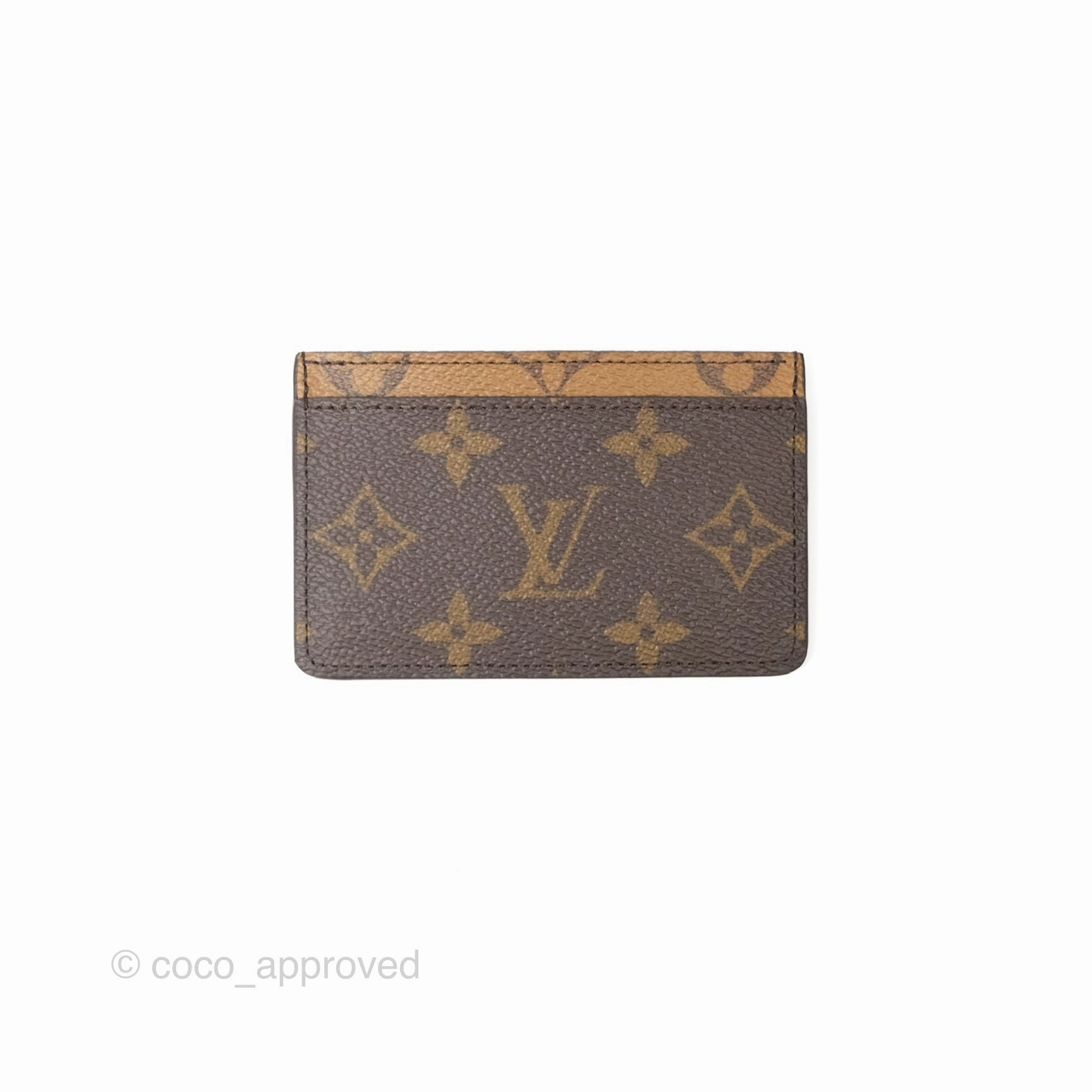 Louis Vuitton Card Holder  Monogram Reverse Canvas