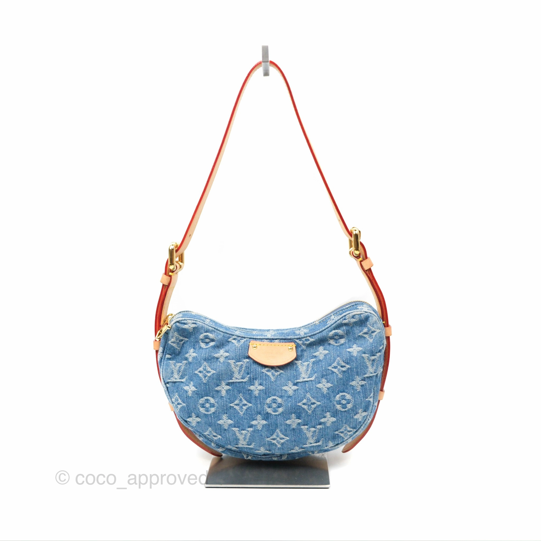 Louis Vuitton Croissant MM Denim Blue Monogram