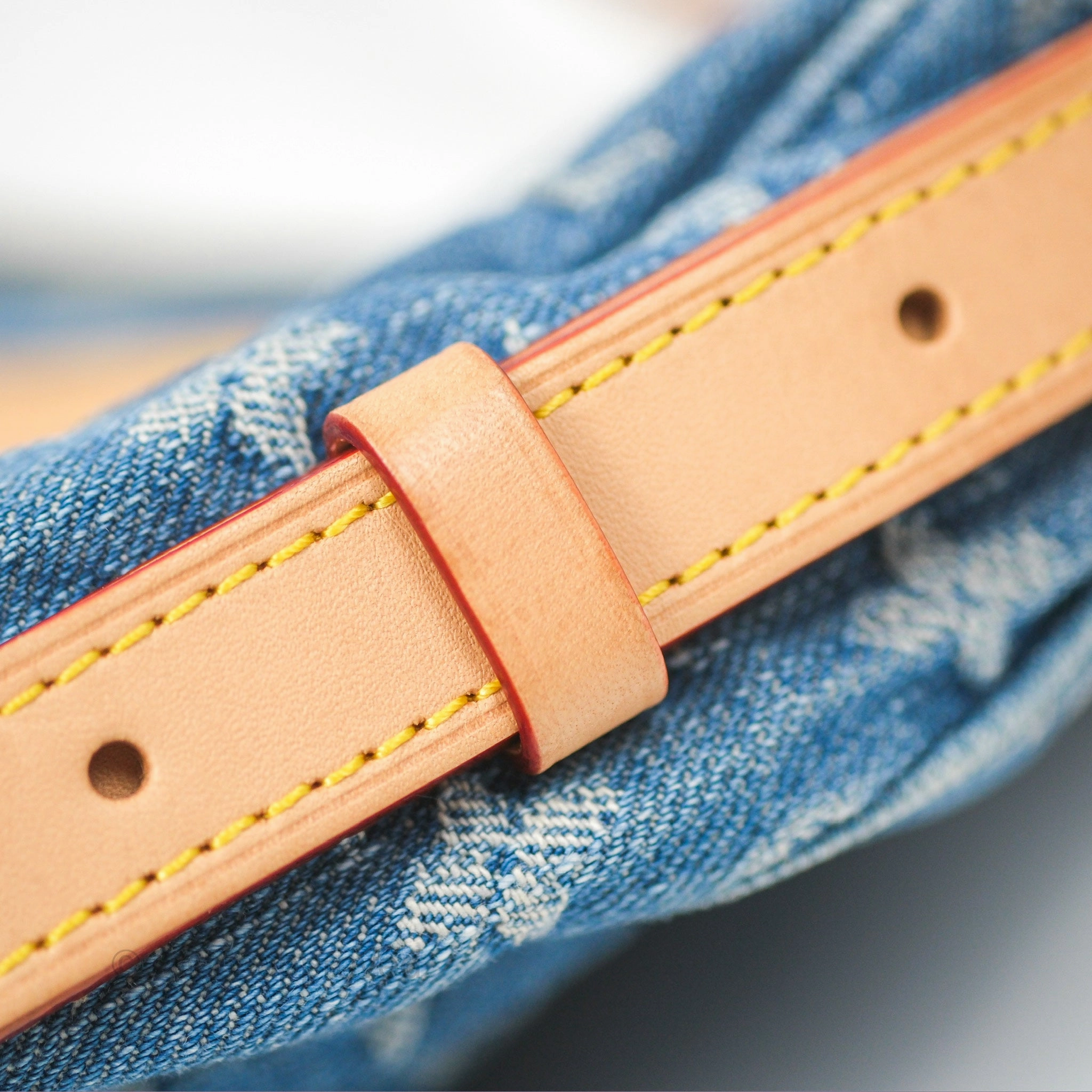 Louis Vuitton Croissant MM Denim Blue Monogram
