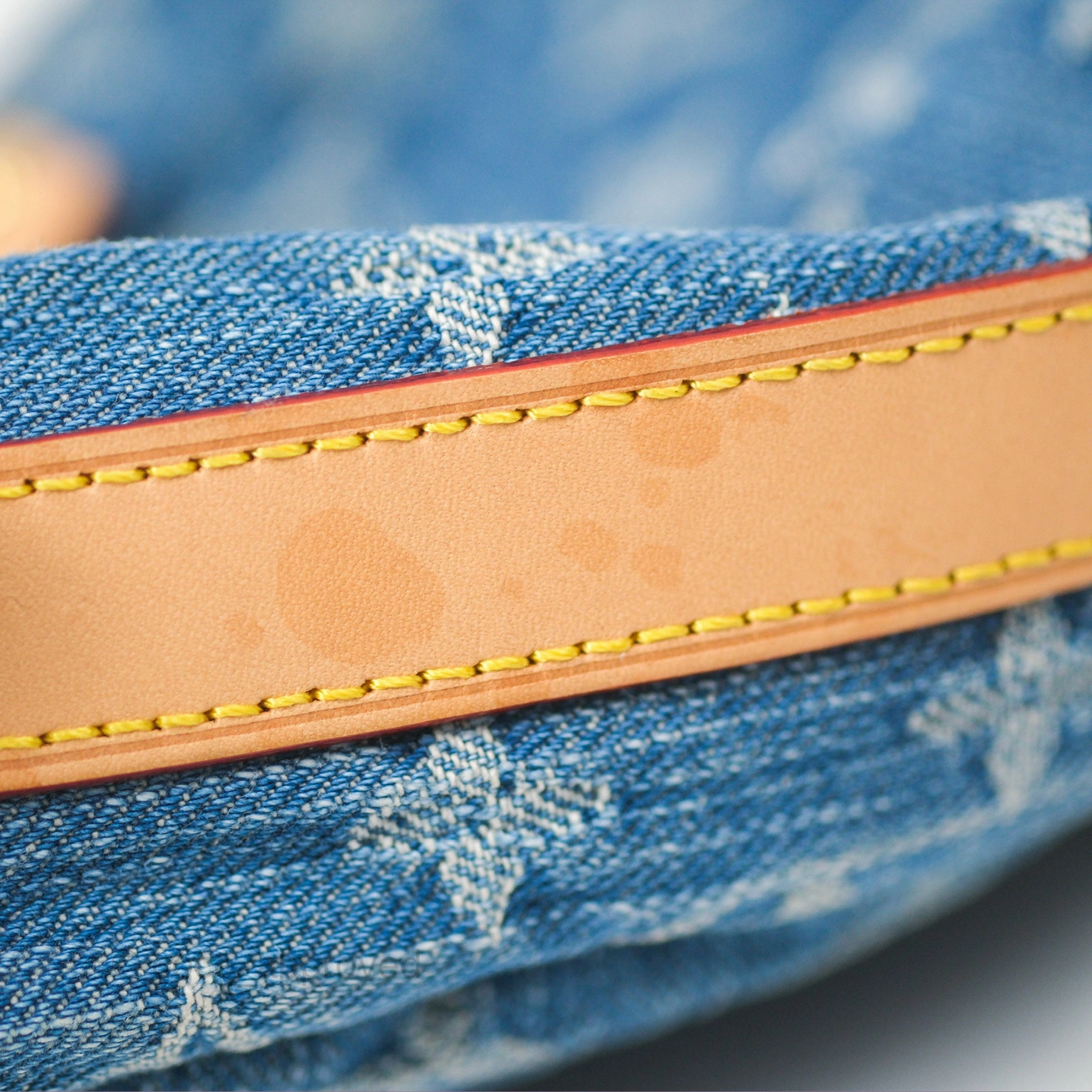 Louis Vuitton Croissant MM Denim Blue Monogram