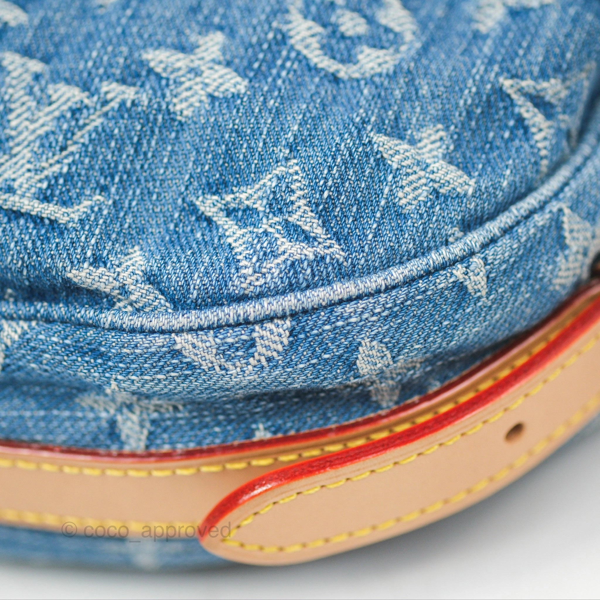 Louis Vuitton Croissant MM Denim Blue Monogram