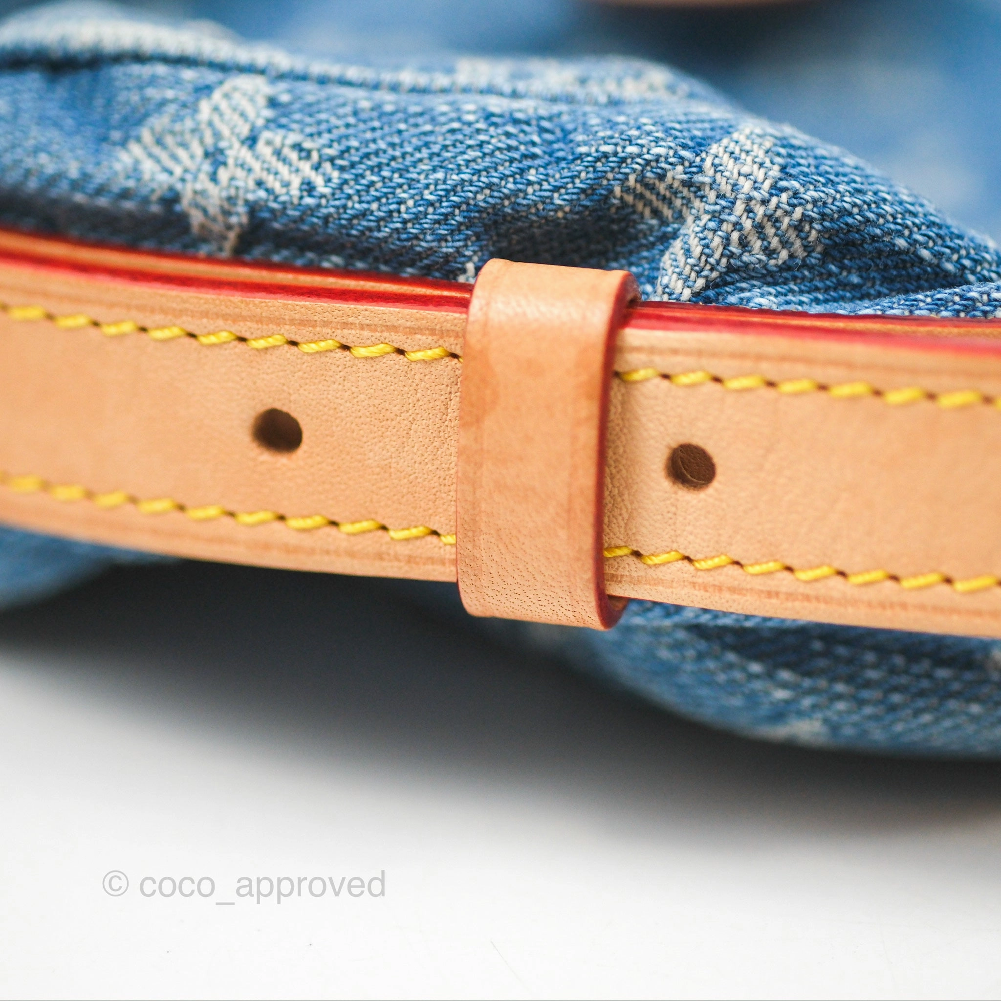 Louis Vuitton Croissant MM Denim Blue Monogram