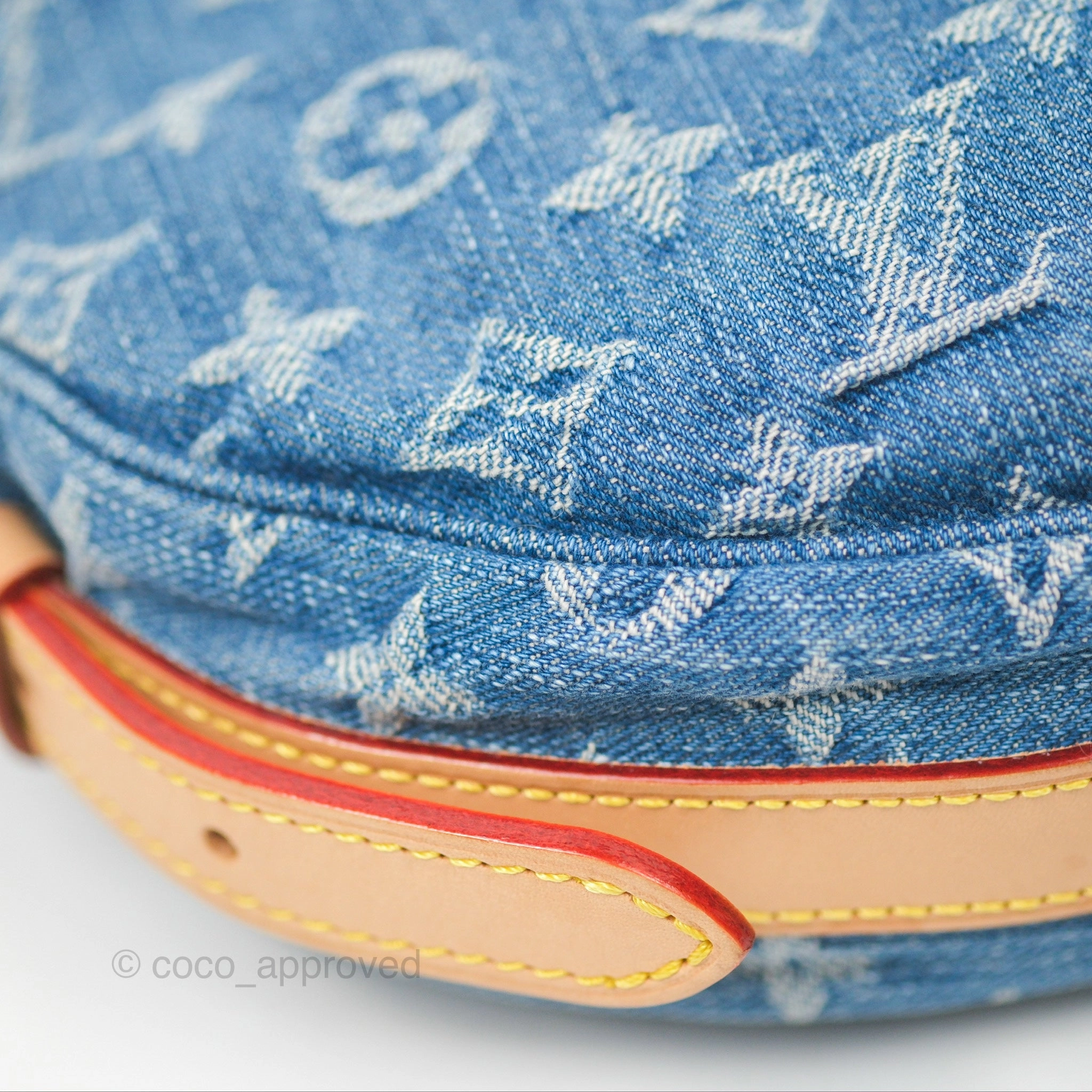 Louis Vuitton Croissant MM Denim Blue Monogram