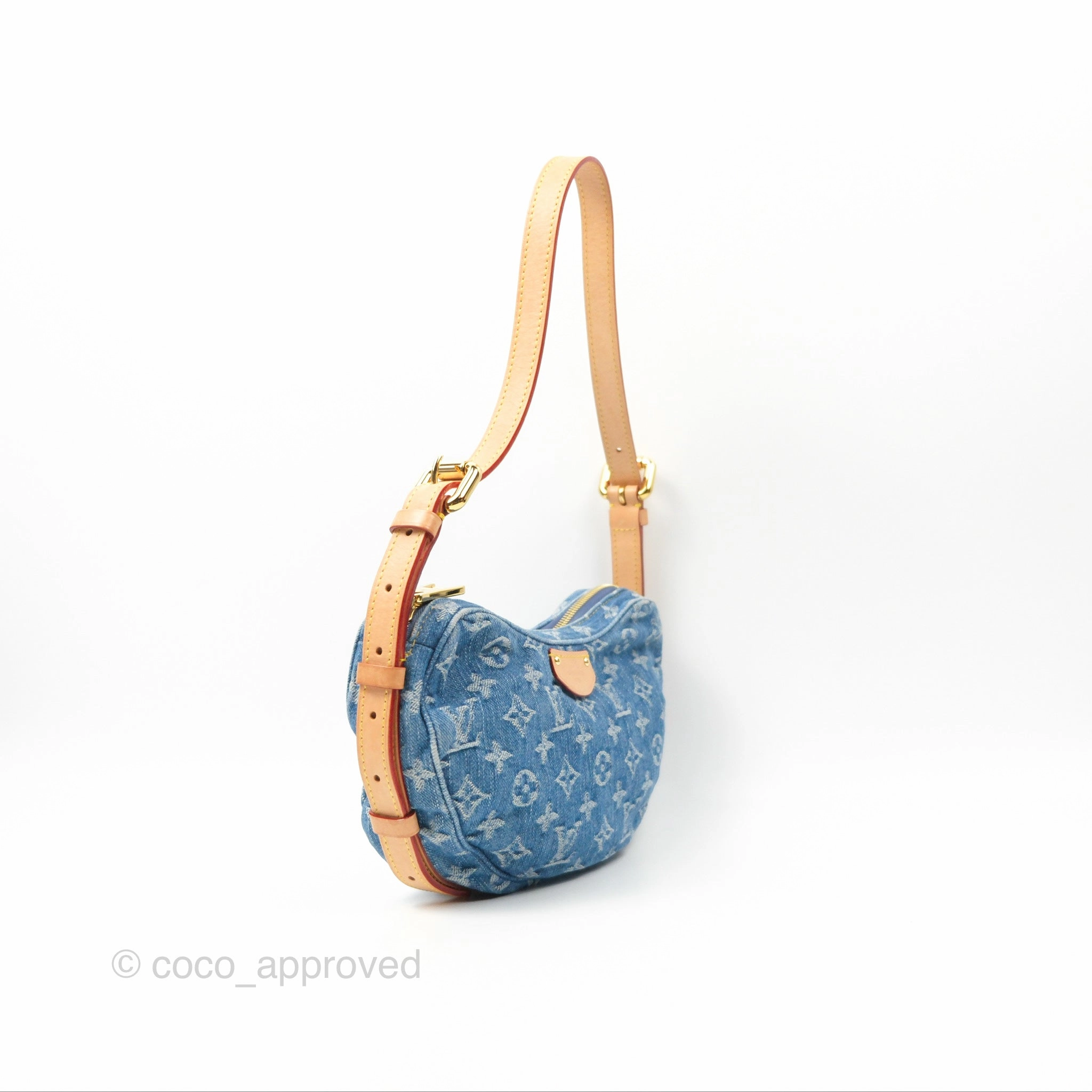 Louis Vuitton Croissant MM Denim Blue Monogram