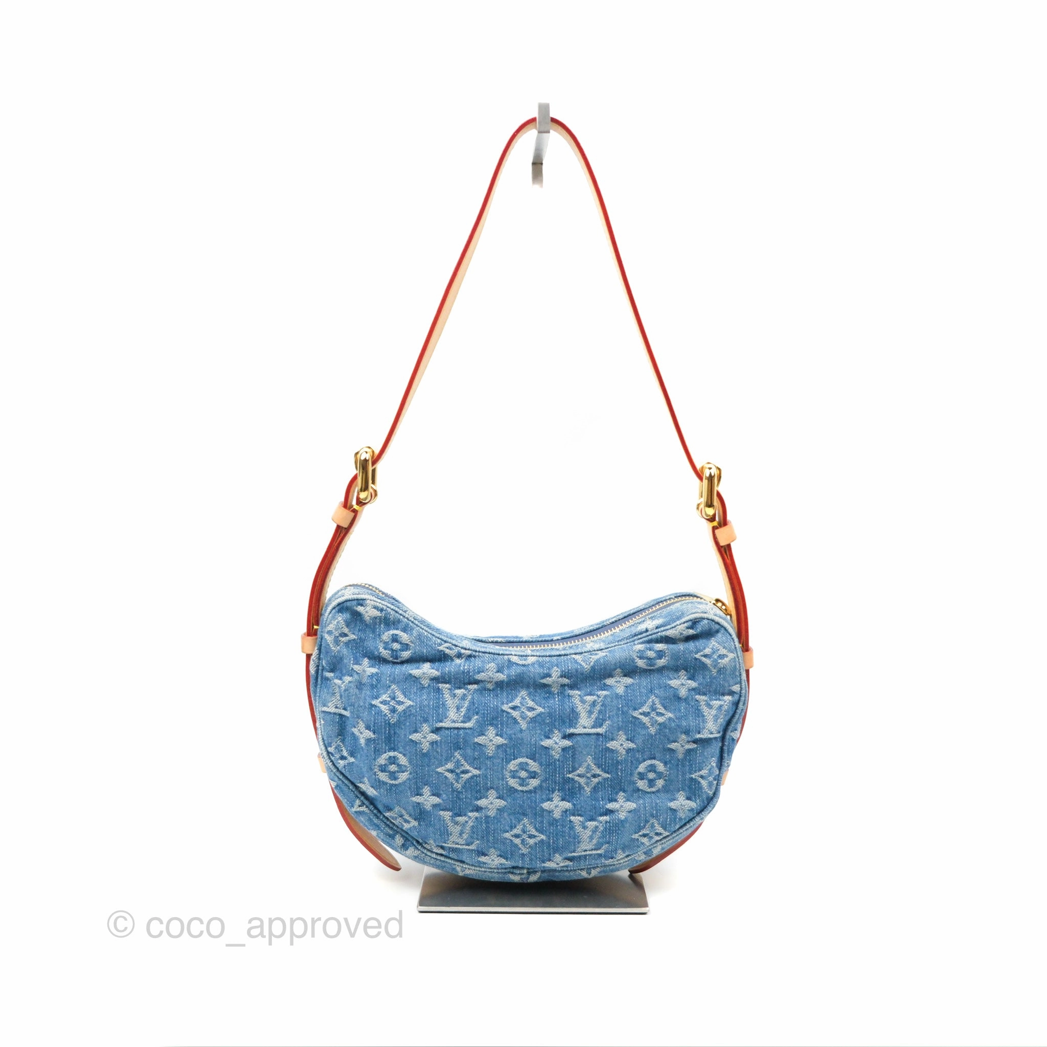 Louis Vuitton Croissant MM Denim Blue Monogram