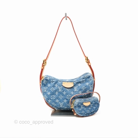 Louis Vuitton Croissant MM Denim Blue Monogram