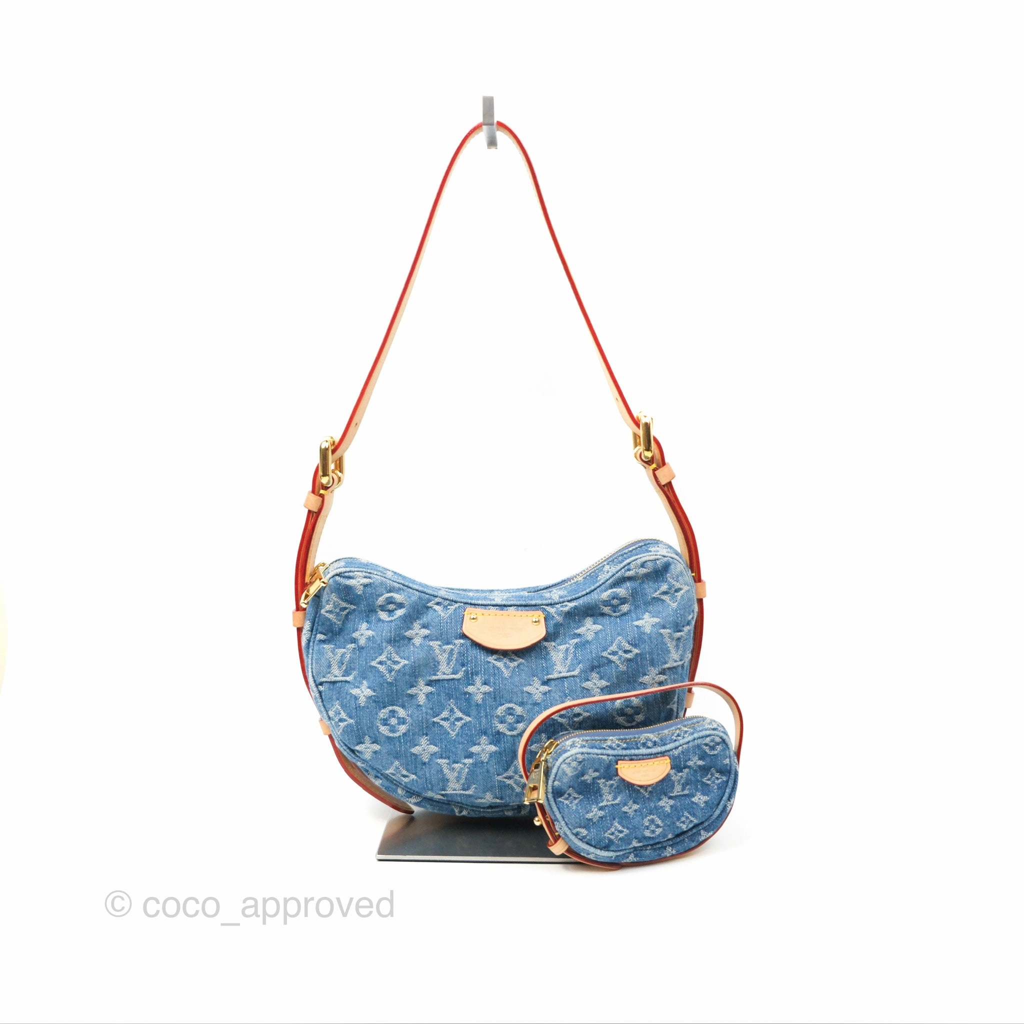 Louis Vuitton Croissant MM Denim Blue Monogram
