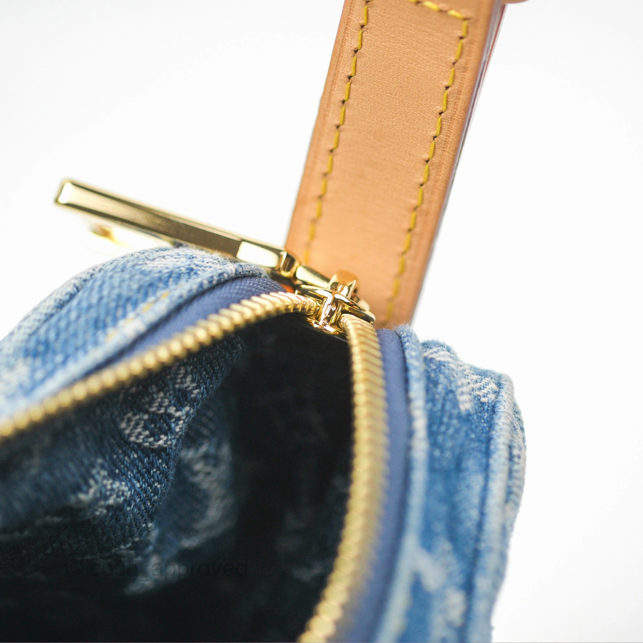 Louis Vuitton Croissant MM Denim Blue Monogram