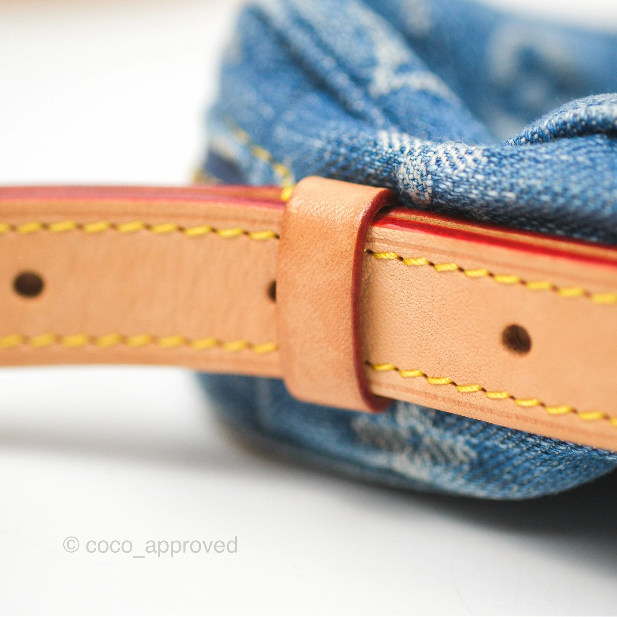 Louis Vuitton Croissant MM Denim Blue Monogram