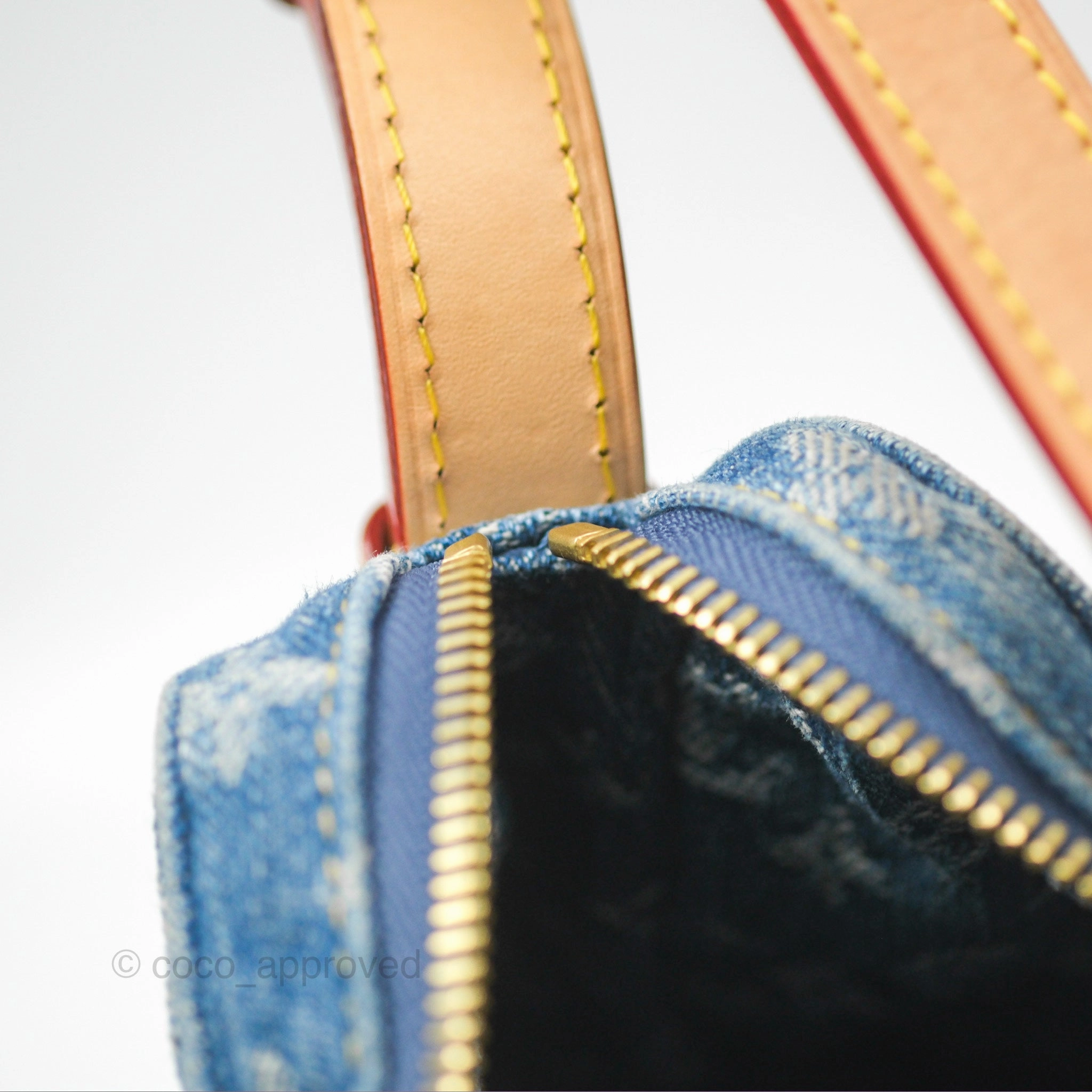 Louis Vuitton Croissant MM Denim Blue Monogram