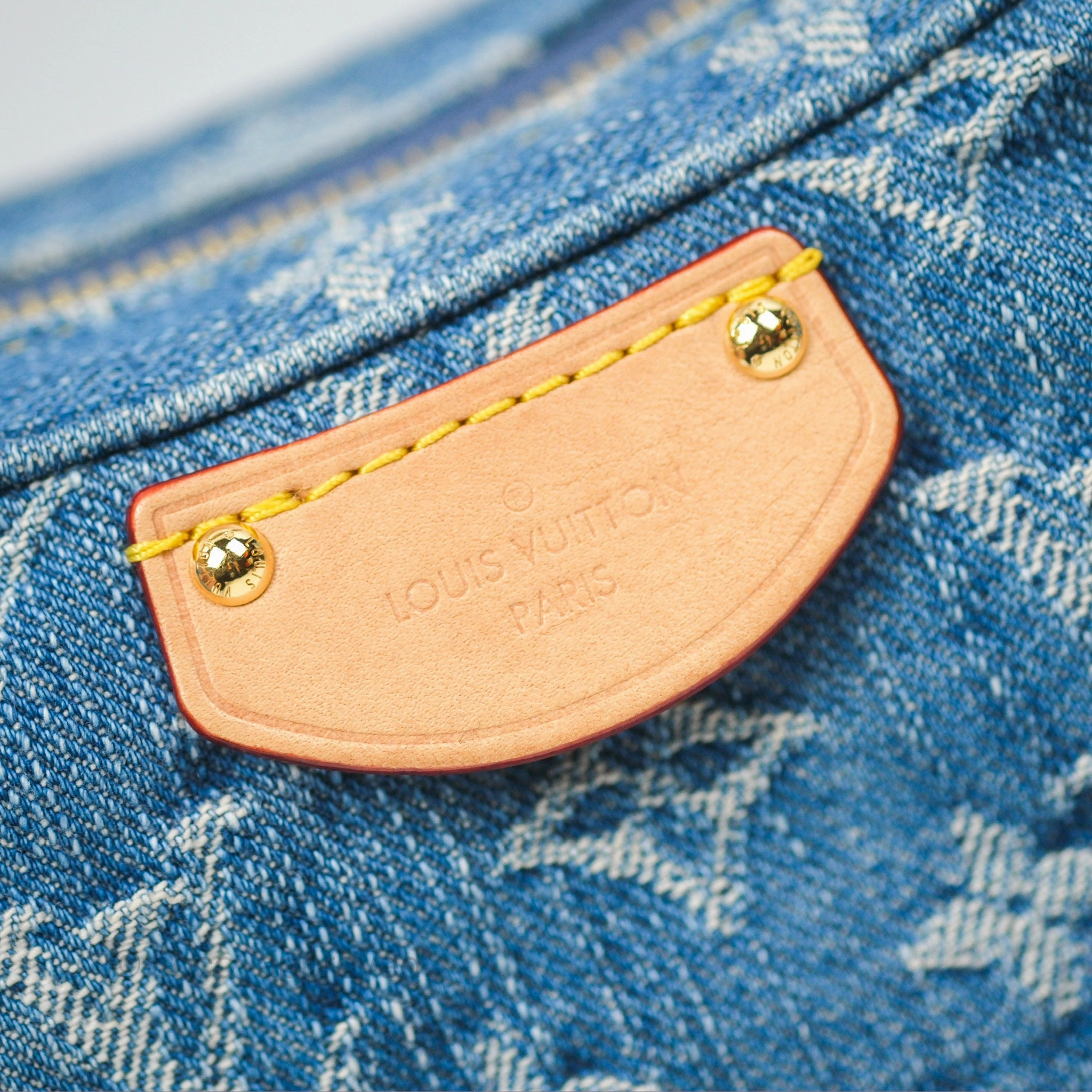 Louis Vuitton Croissant MM Denim Blue Monogram