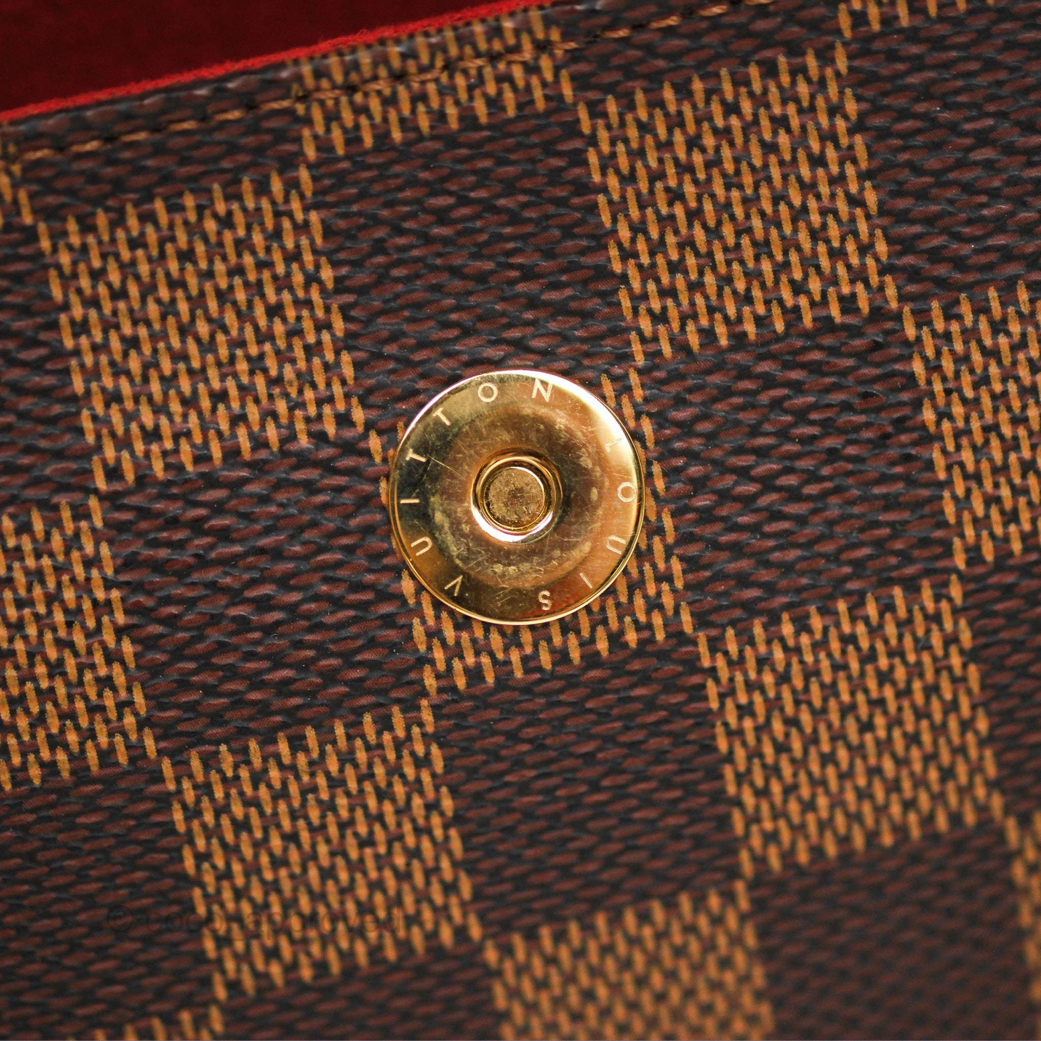 Louis Vuitton Damier Decorator Ebene Shoulder Bag