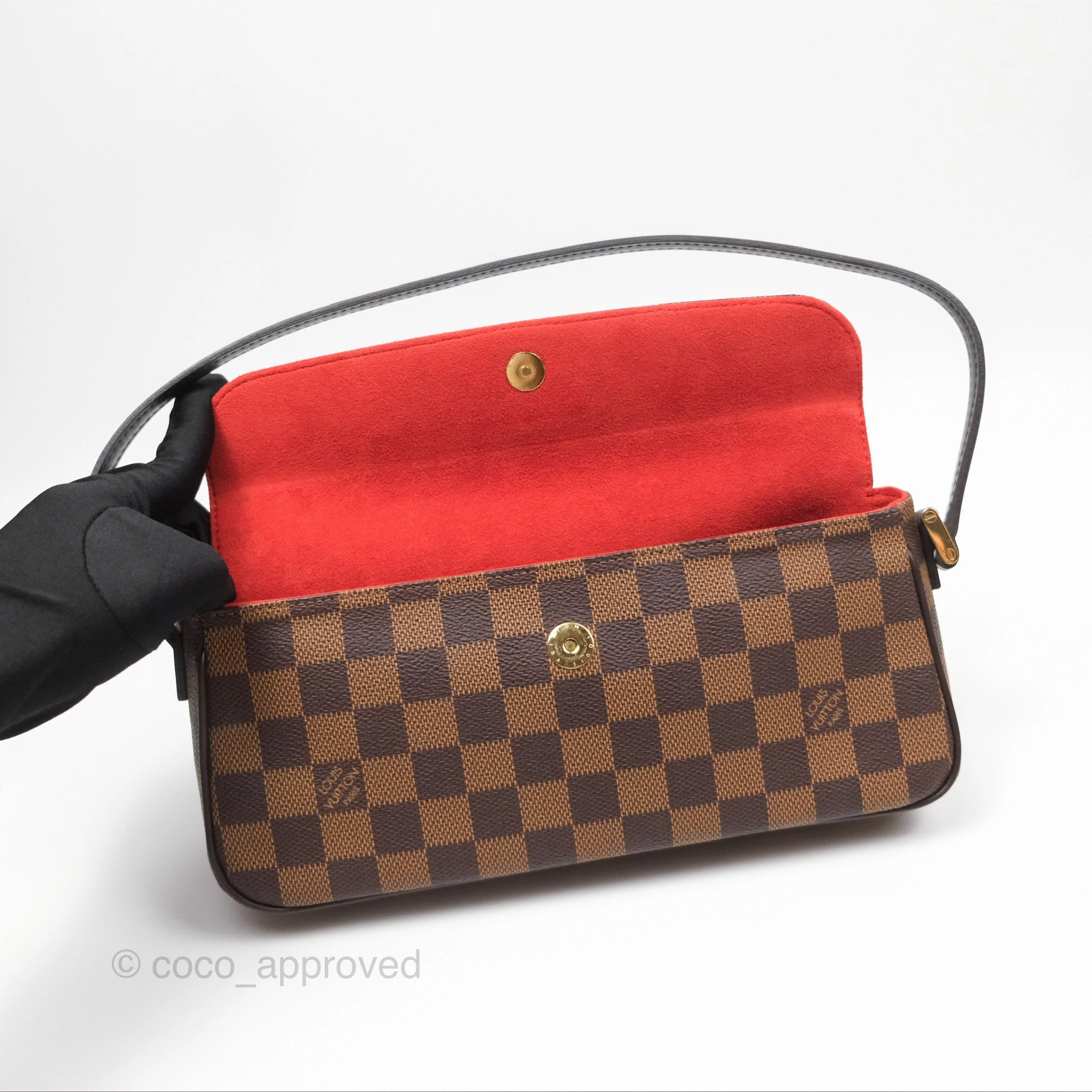 Louis Vuitton Damier Decorator Ebene Shoulder Bag