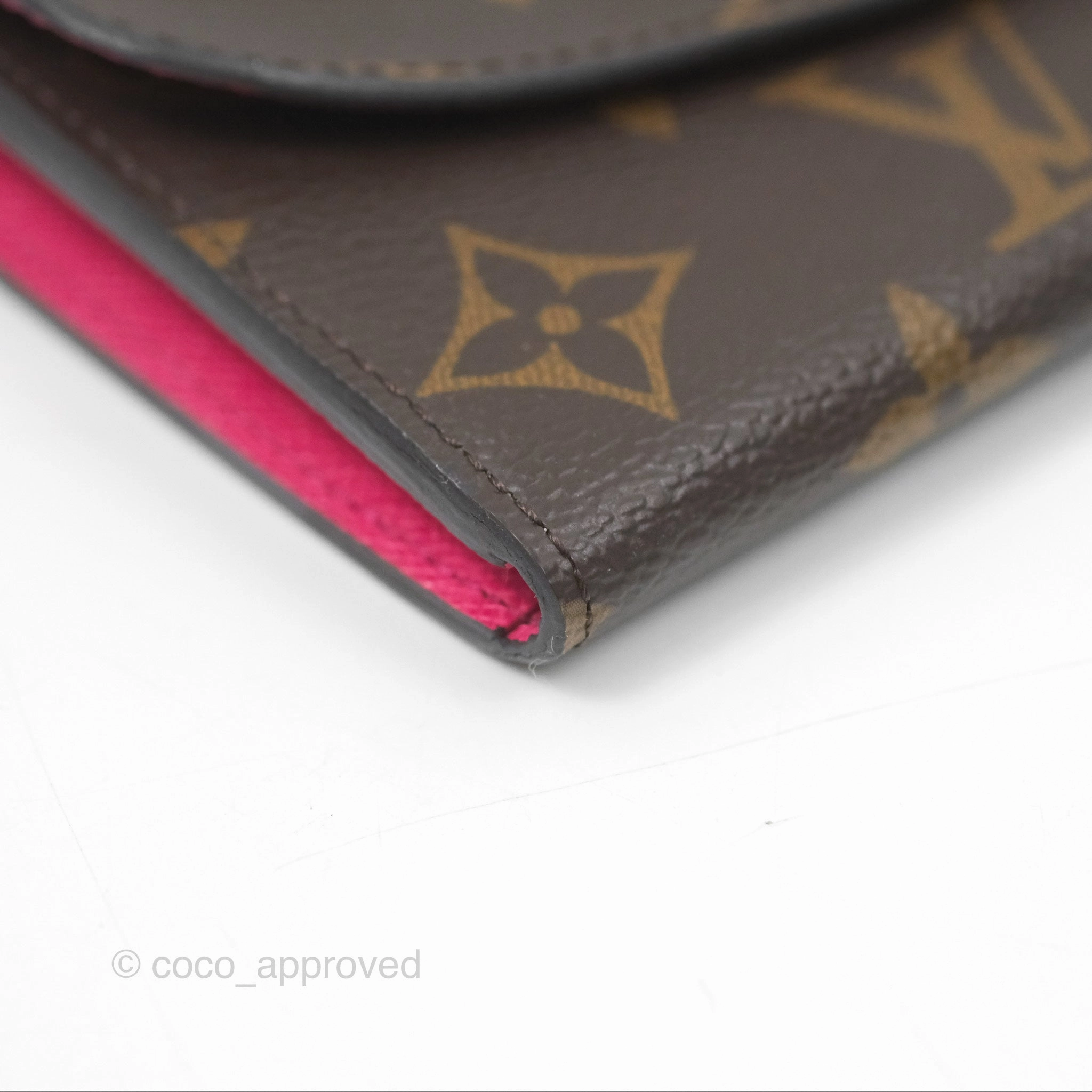 Louis Vuitton Emilie Wallet Monogram Canvas Fuchsia Pink