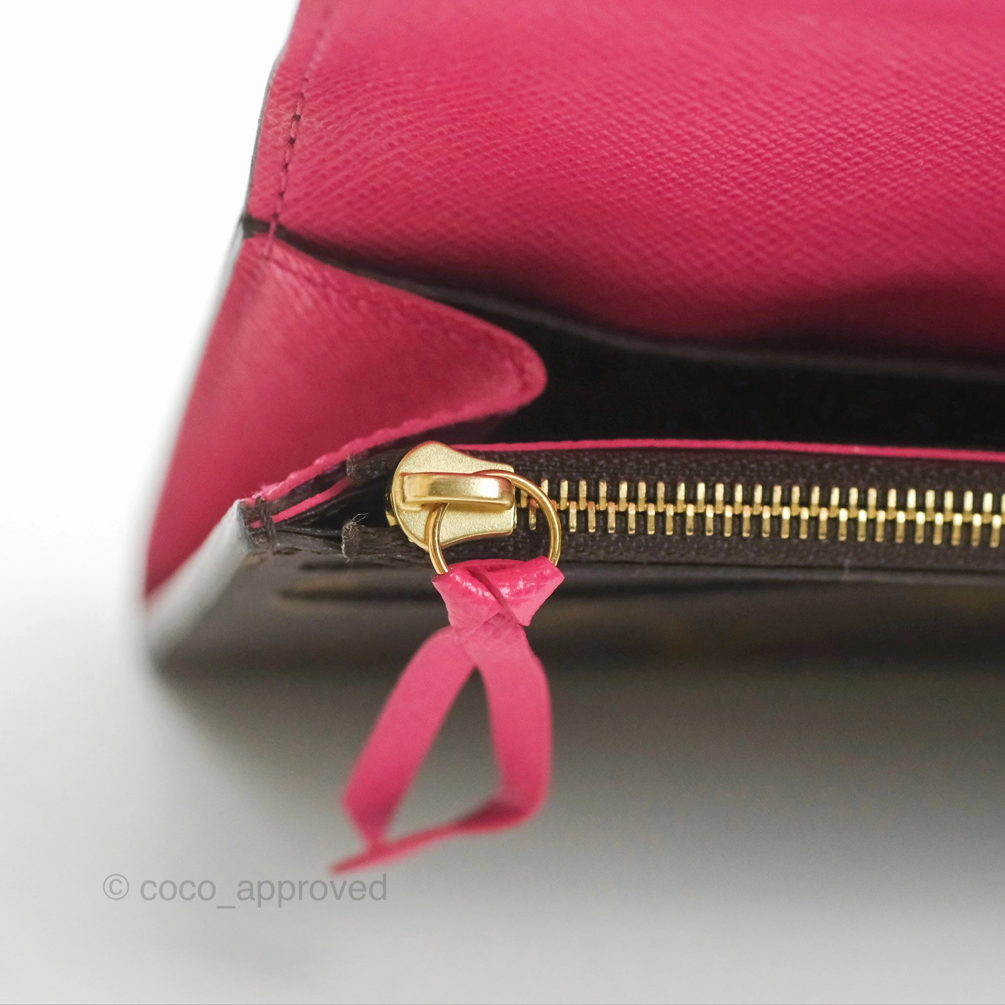 Louis Vuitton Emilie Wallet Monogram Canvas Fuchsia Pink