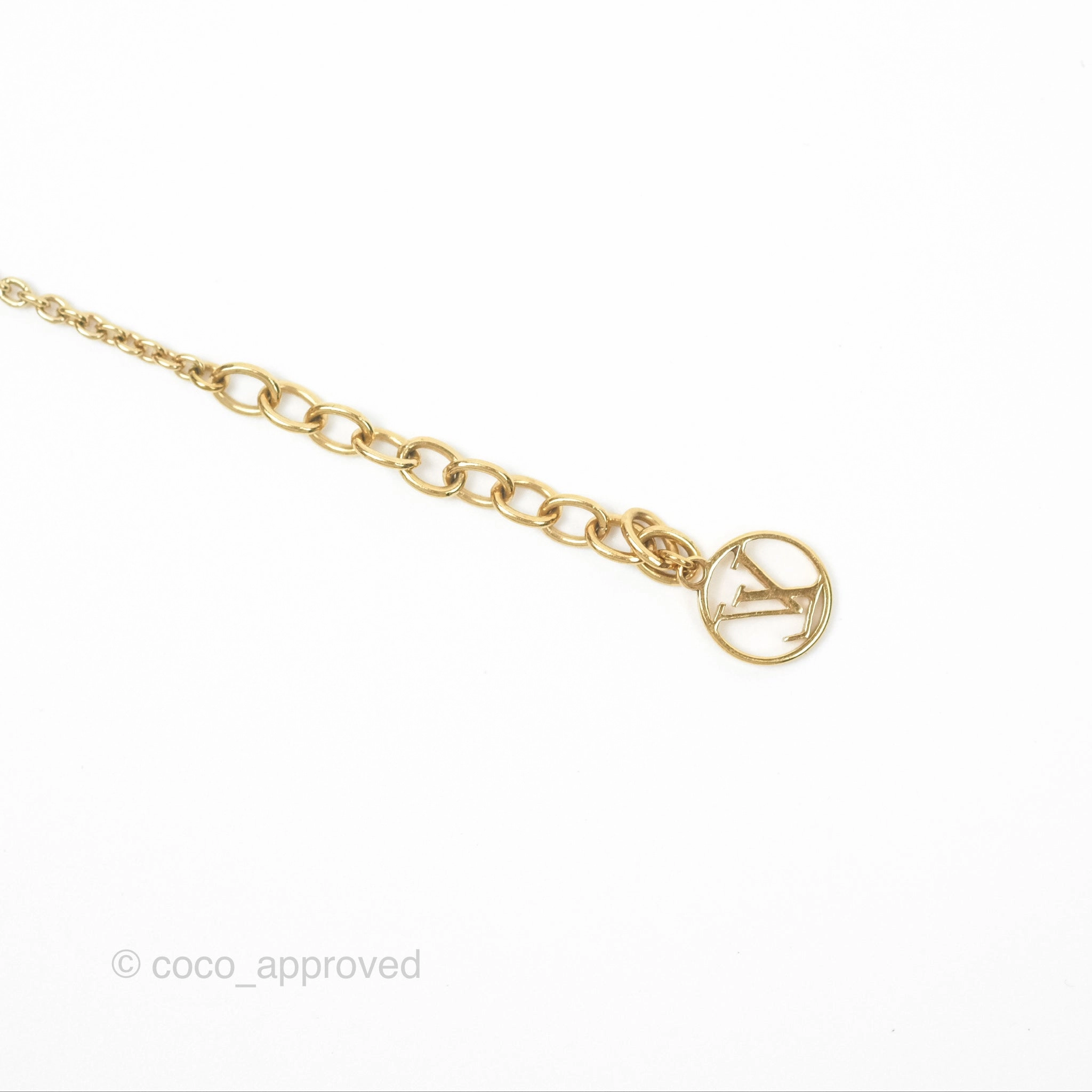 Louis Vuitton Flower Full Bracelet Gold Tone