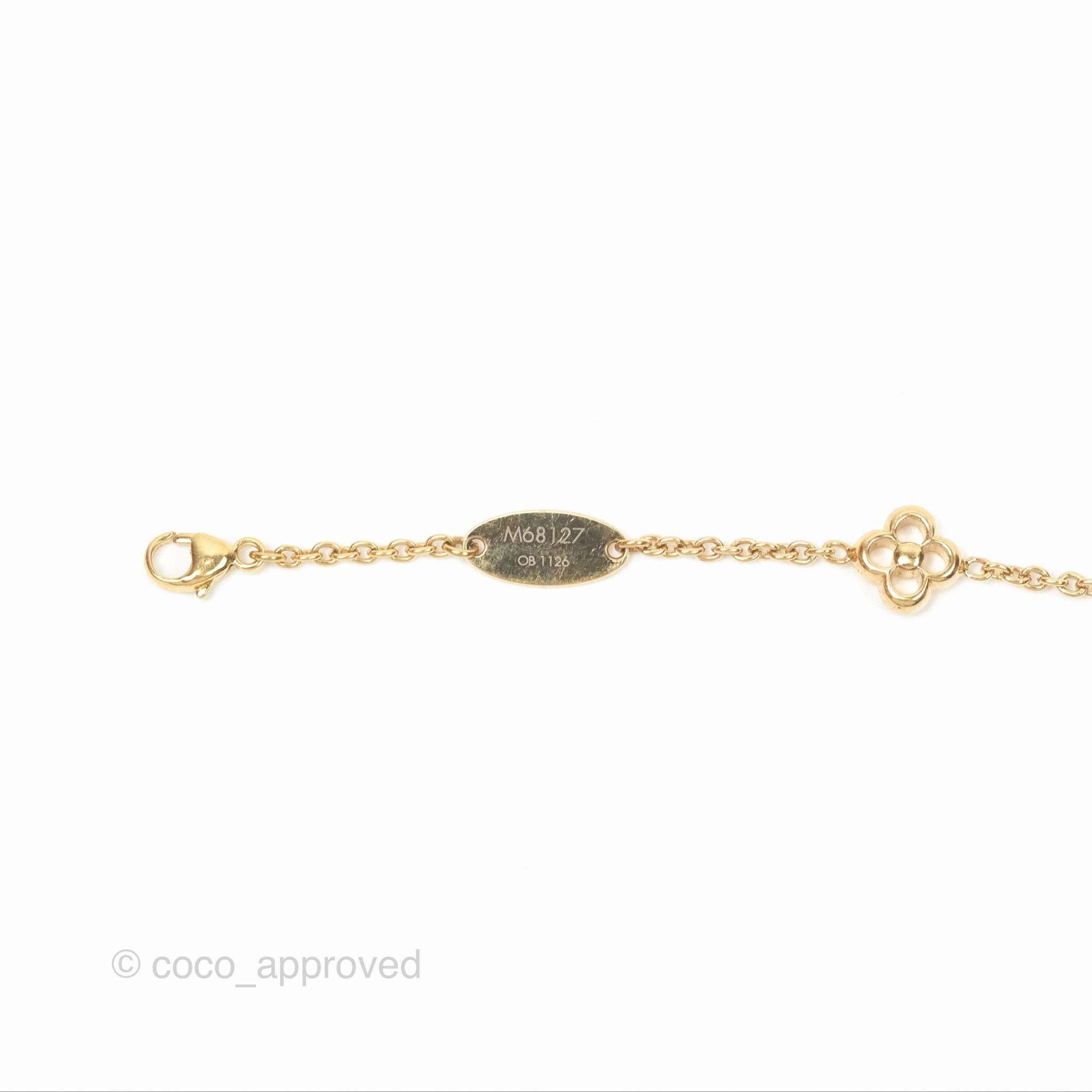 Louis Vuitton Flower Full Bracelet Gold Tone