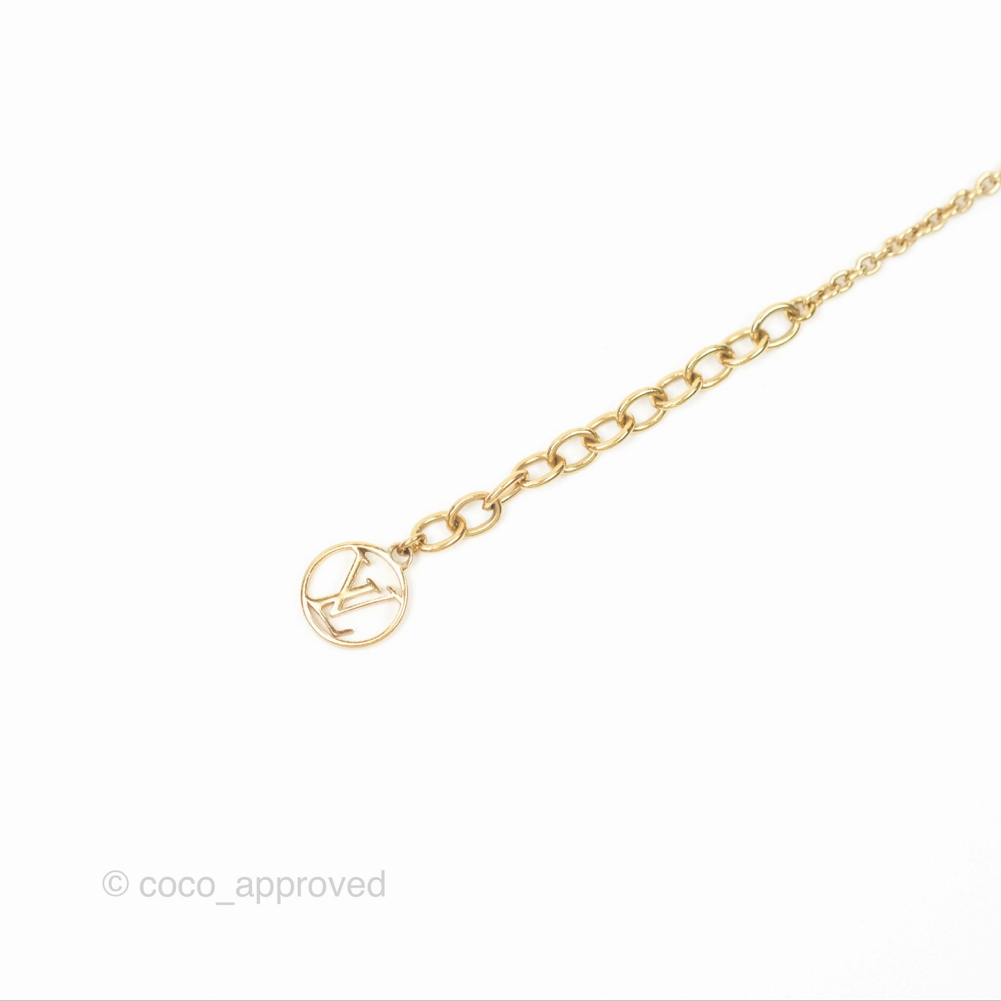 Louis Vuitton Flower Full Bracelet Gold Tone