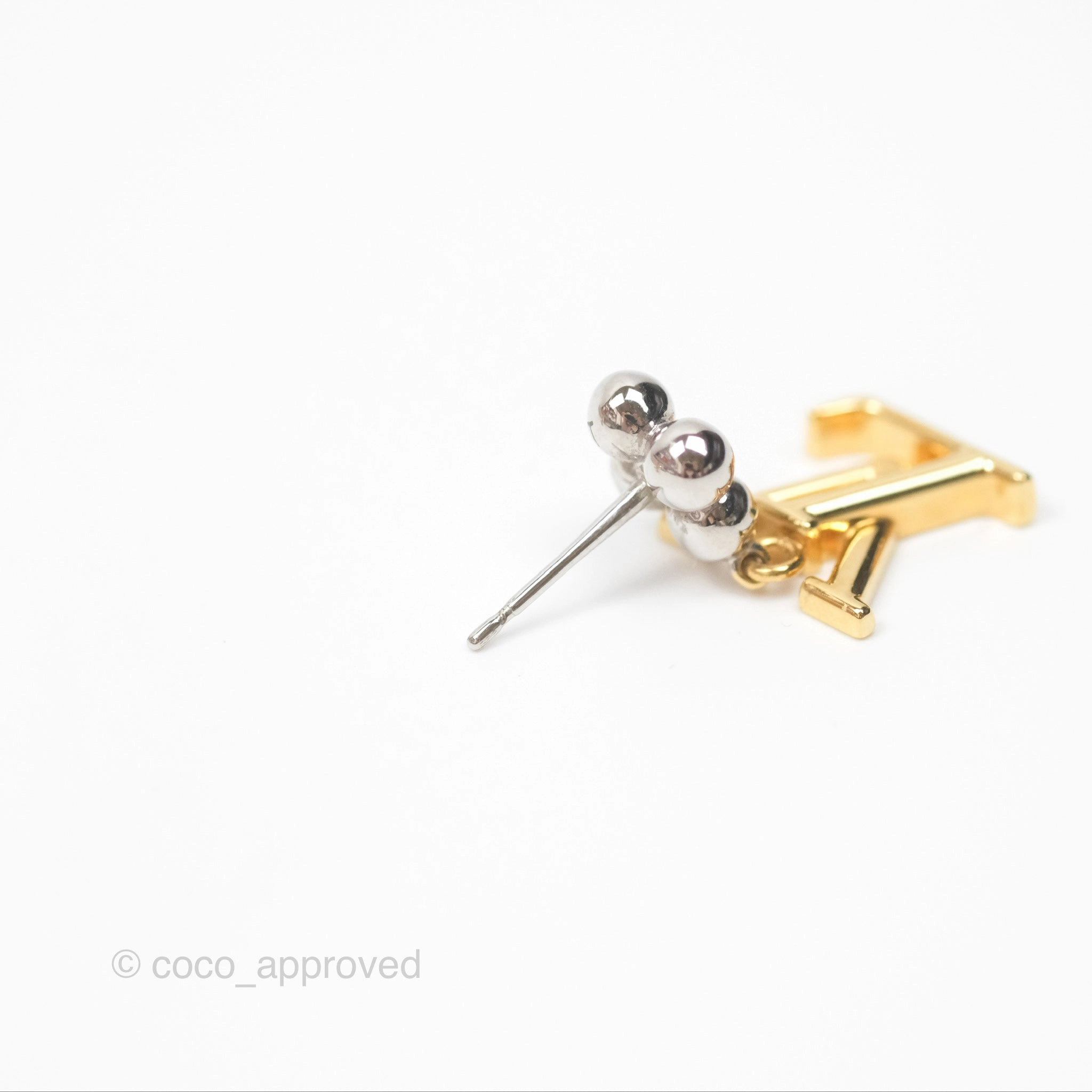 Louis Vuitton LV Iconic Flower Earrings Steel & Brass