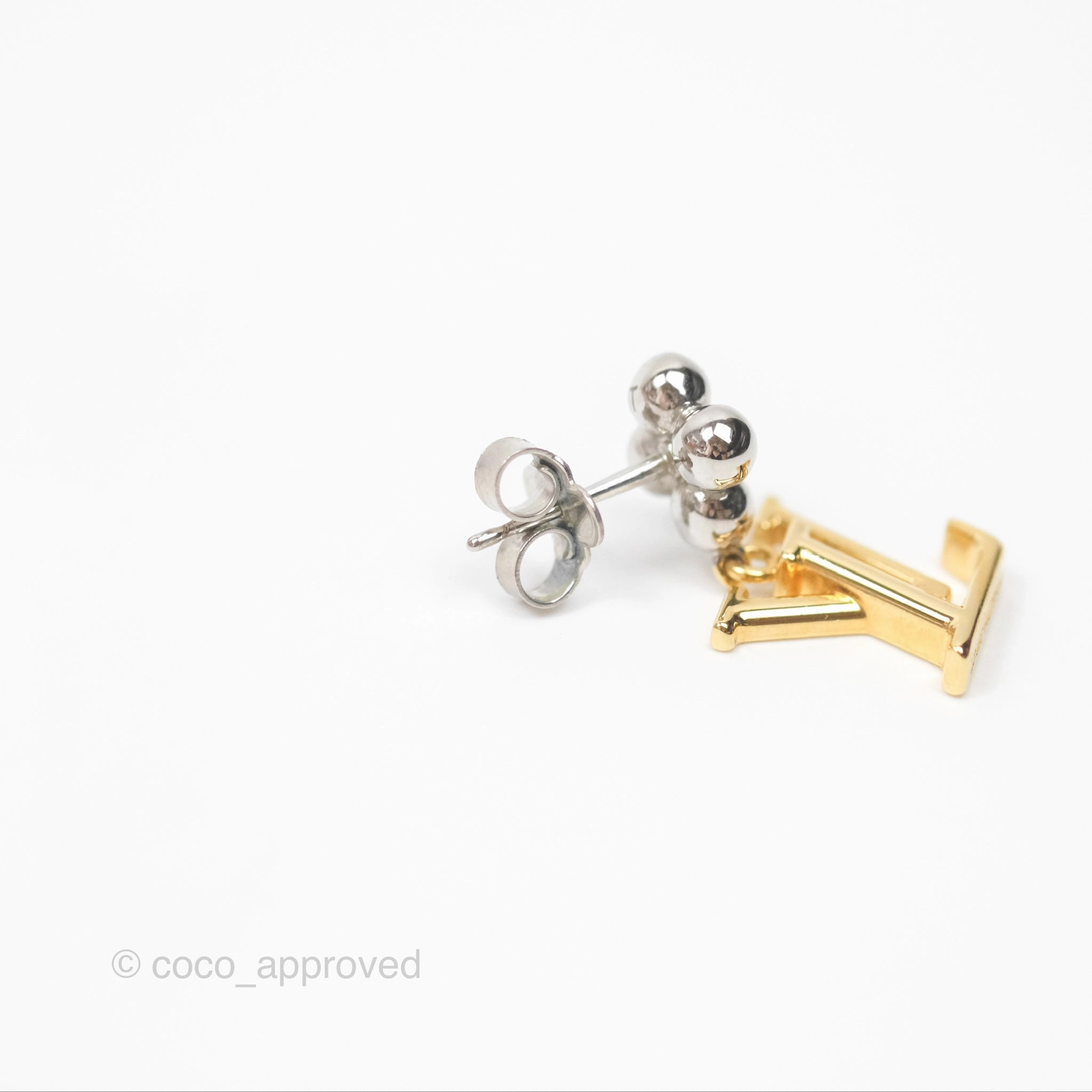 Louis Vuitton LV Iconic Flower Earrings Steel & Brass