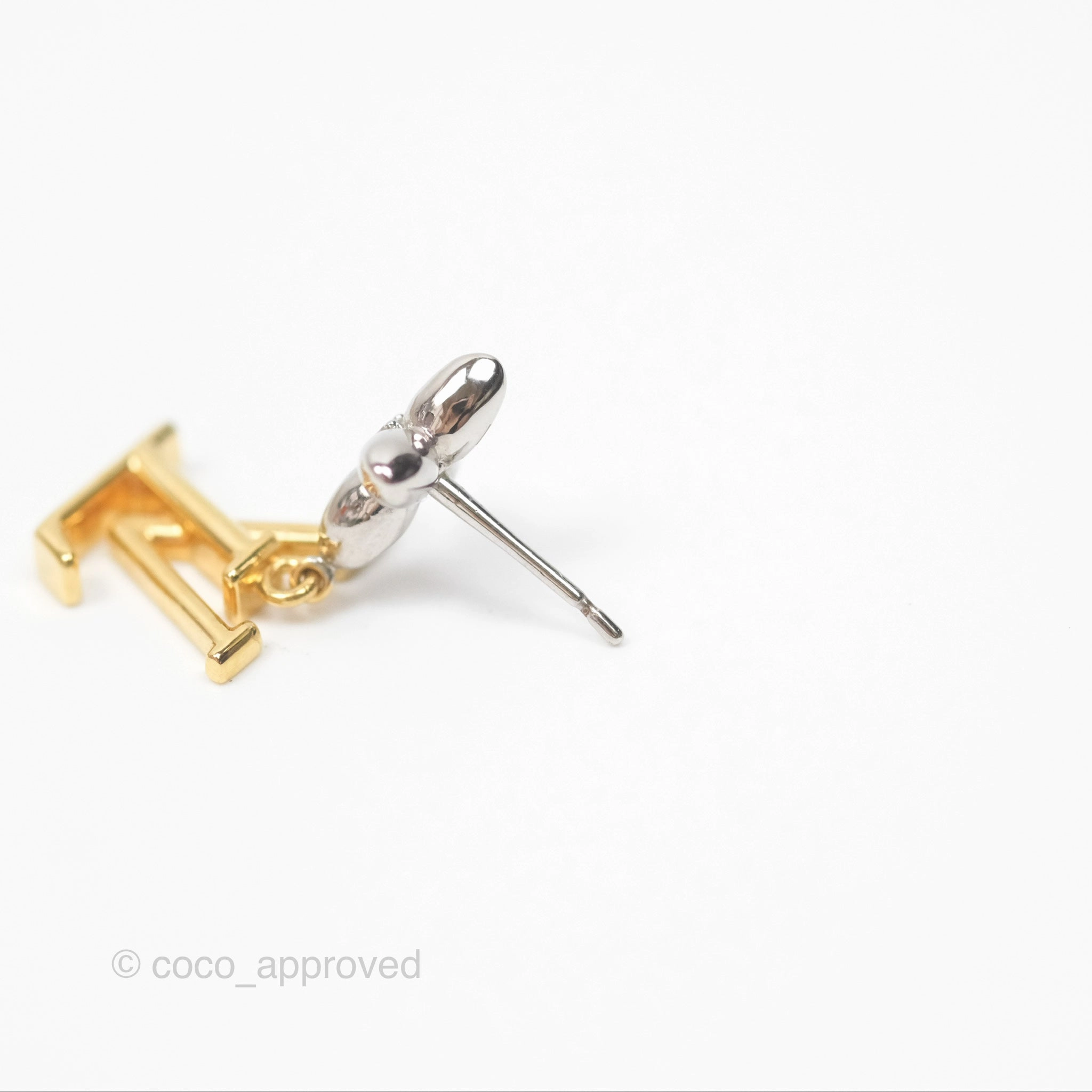 Louis Vuitton LV Iconic Flower Earrings Steel & Brass
