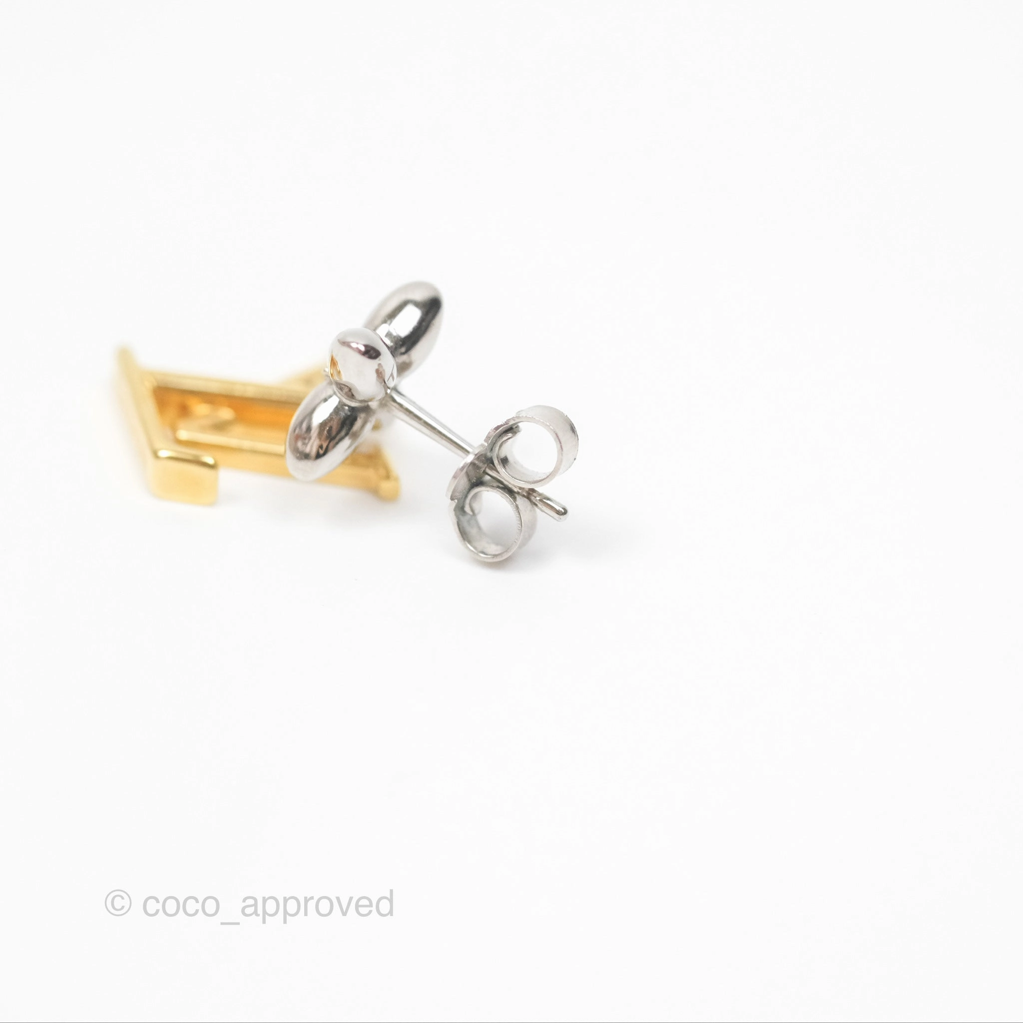 Louis Vuitton LV Iconic Flower Earrings Steel & Brass
