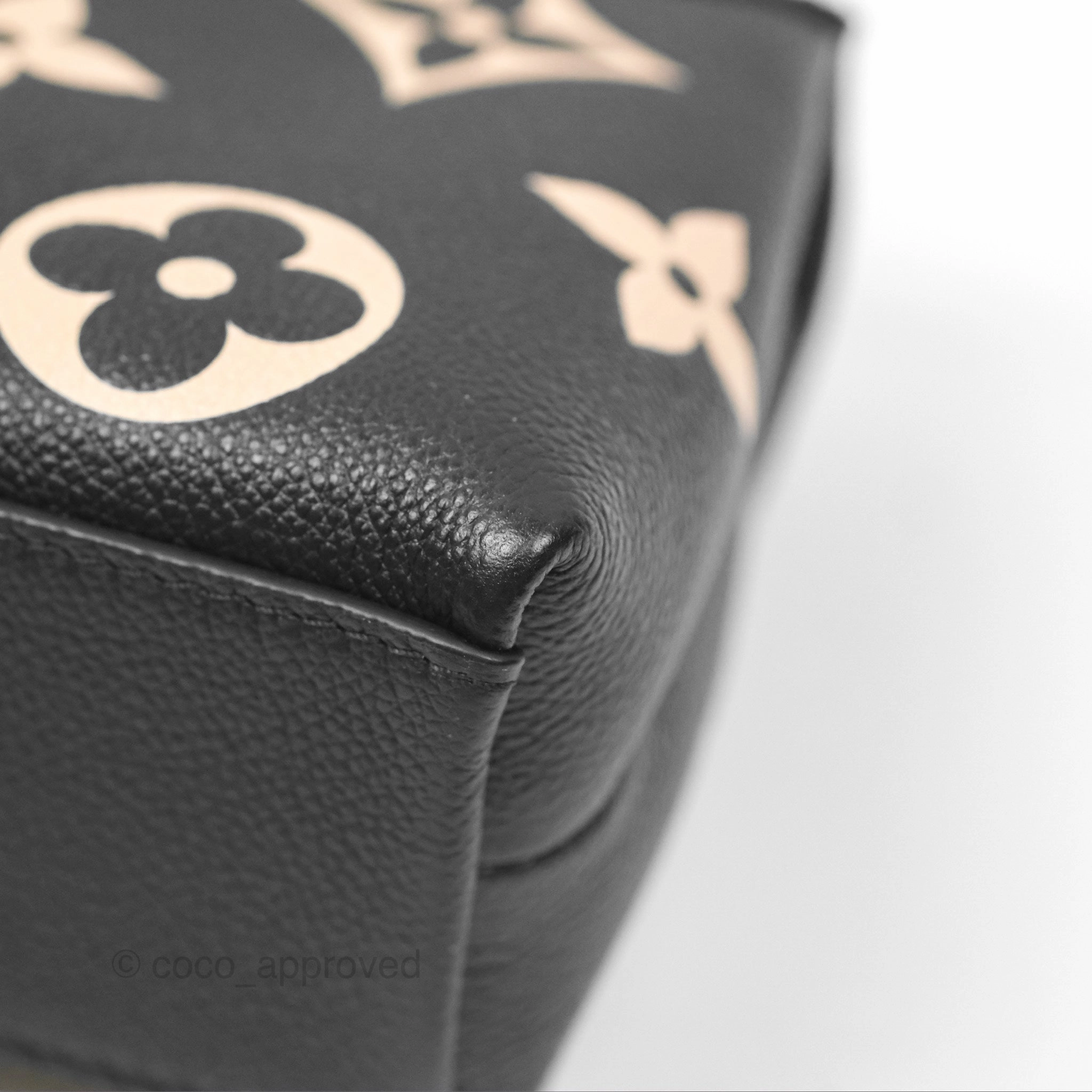 Louis Vuitton Madeleine BB Monogram Empreinte Black Beige