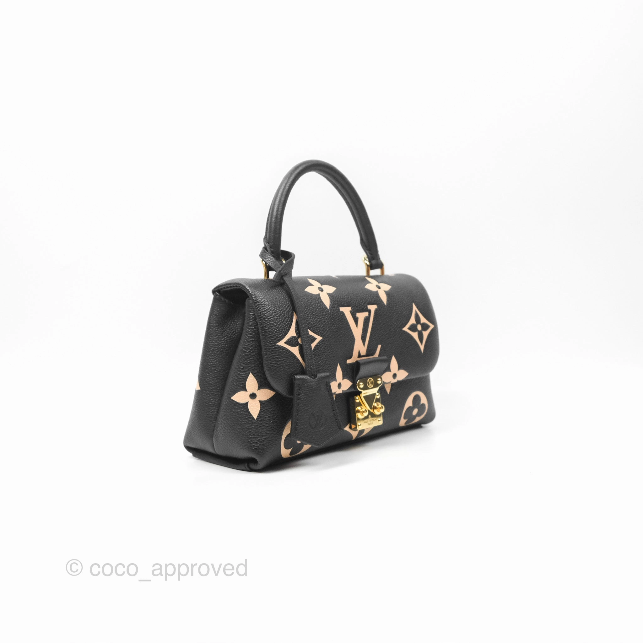 Louis Vuitton Madeleine BB Monogram Empreinte Black Beige