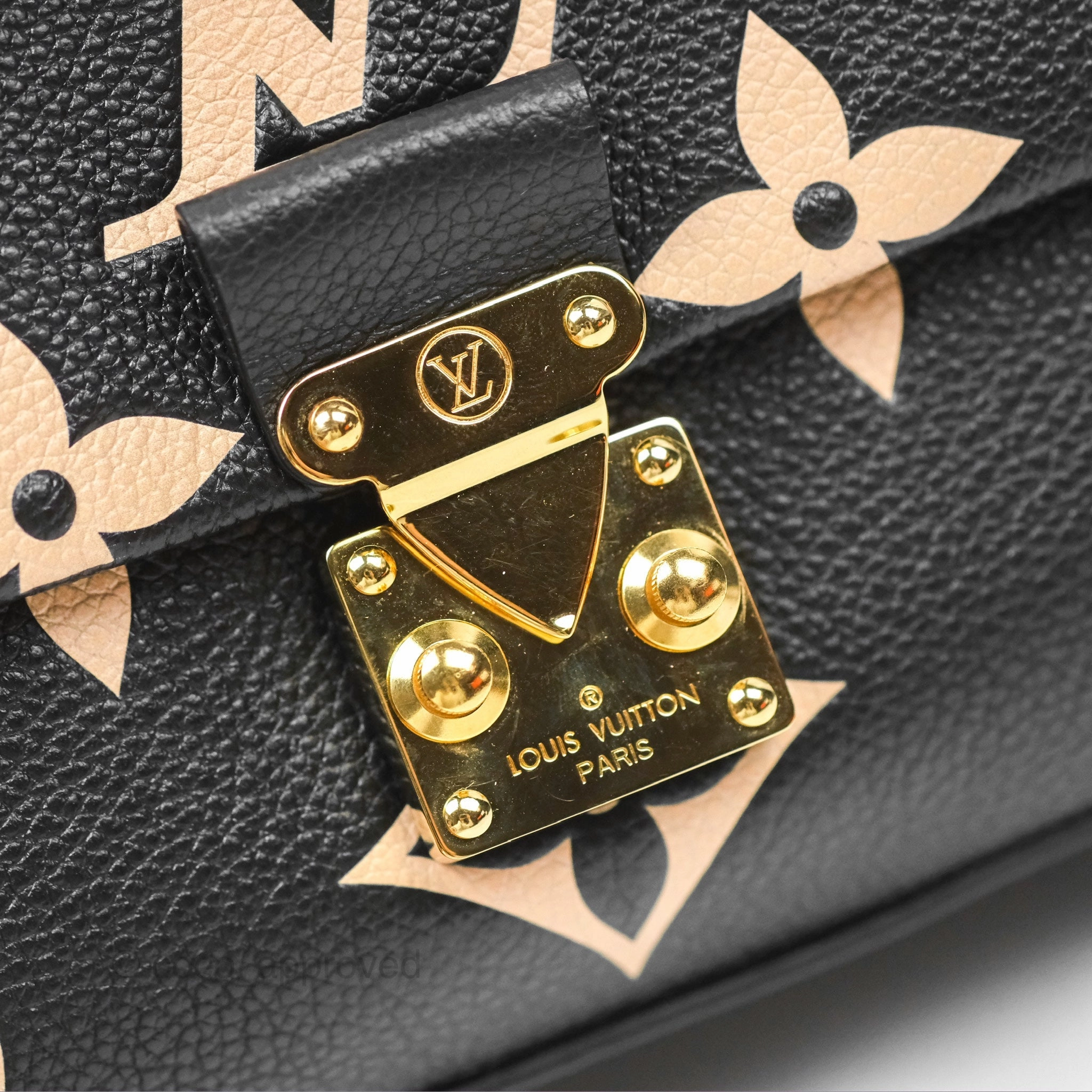 Louis Vuitton Madeleine BB Monogram Empreinte Black Beige