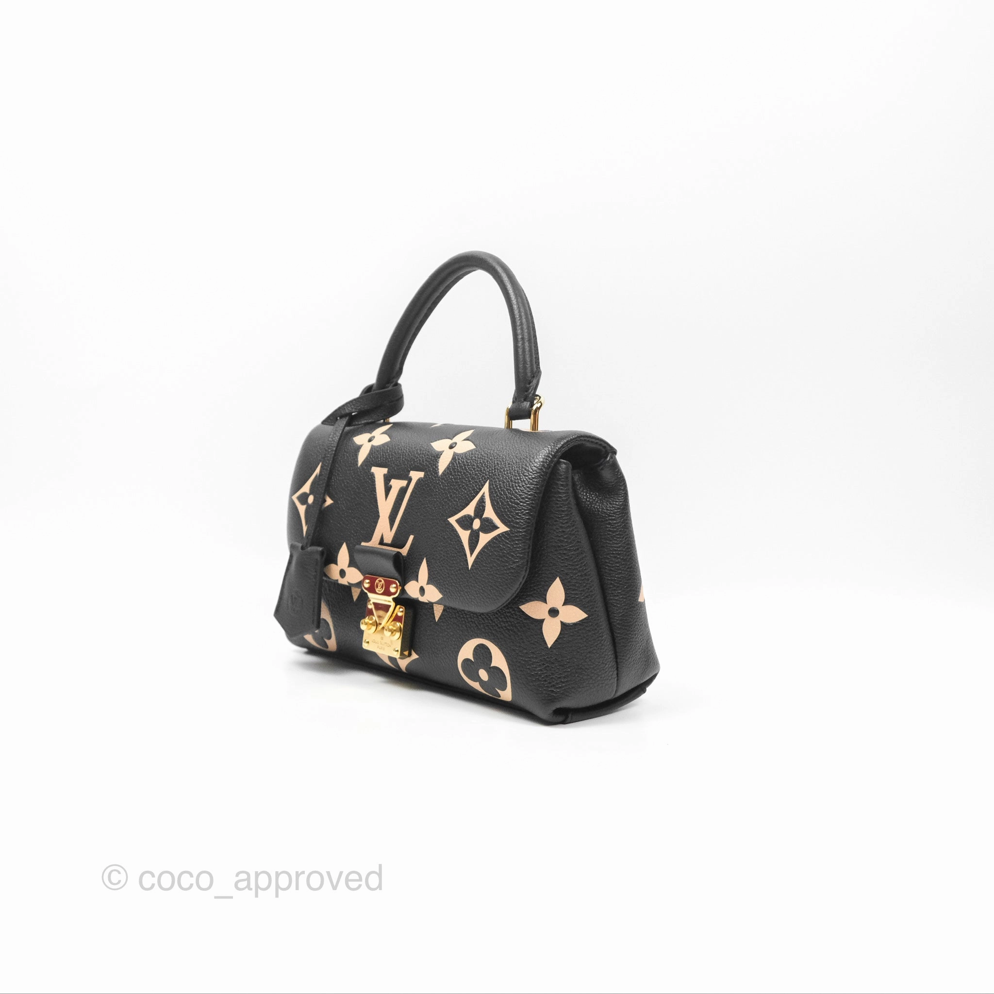 Louis Vuitton Madeleine BB Monogram Empreinte Black Beige