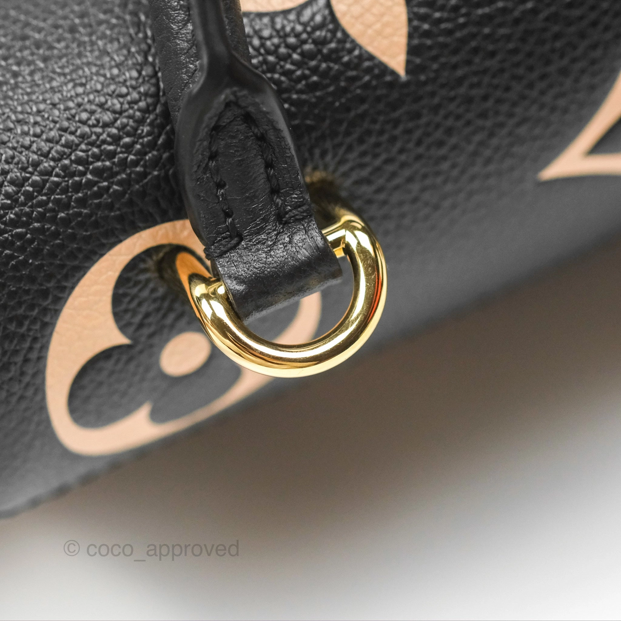 Louis Vuitton Madeleine BB Monogram Empreinte Black Beige