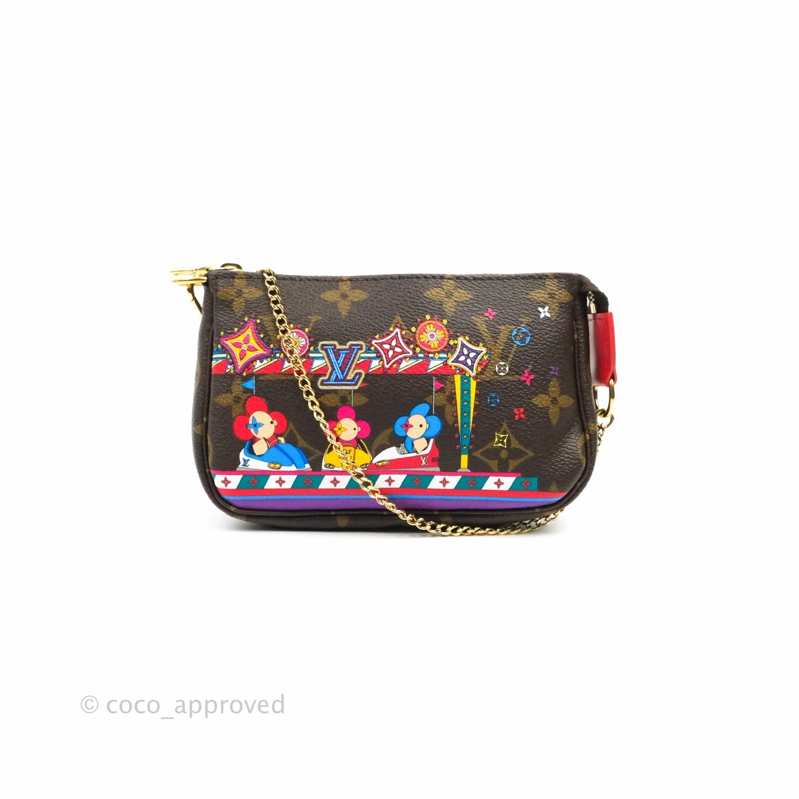 Louis Vuitton Monogram Canvas Christmas 2020 Animation Accessories Pochette