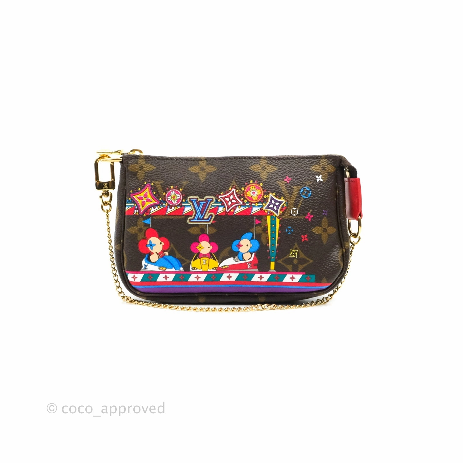 Louis Vuitton Monogram Canvas Christmas 2020 Animation Accessories Pochette