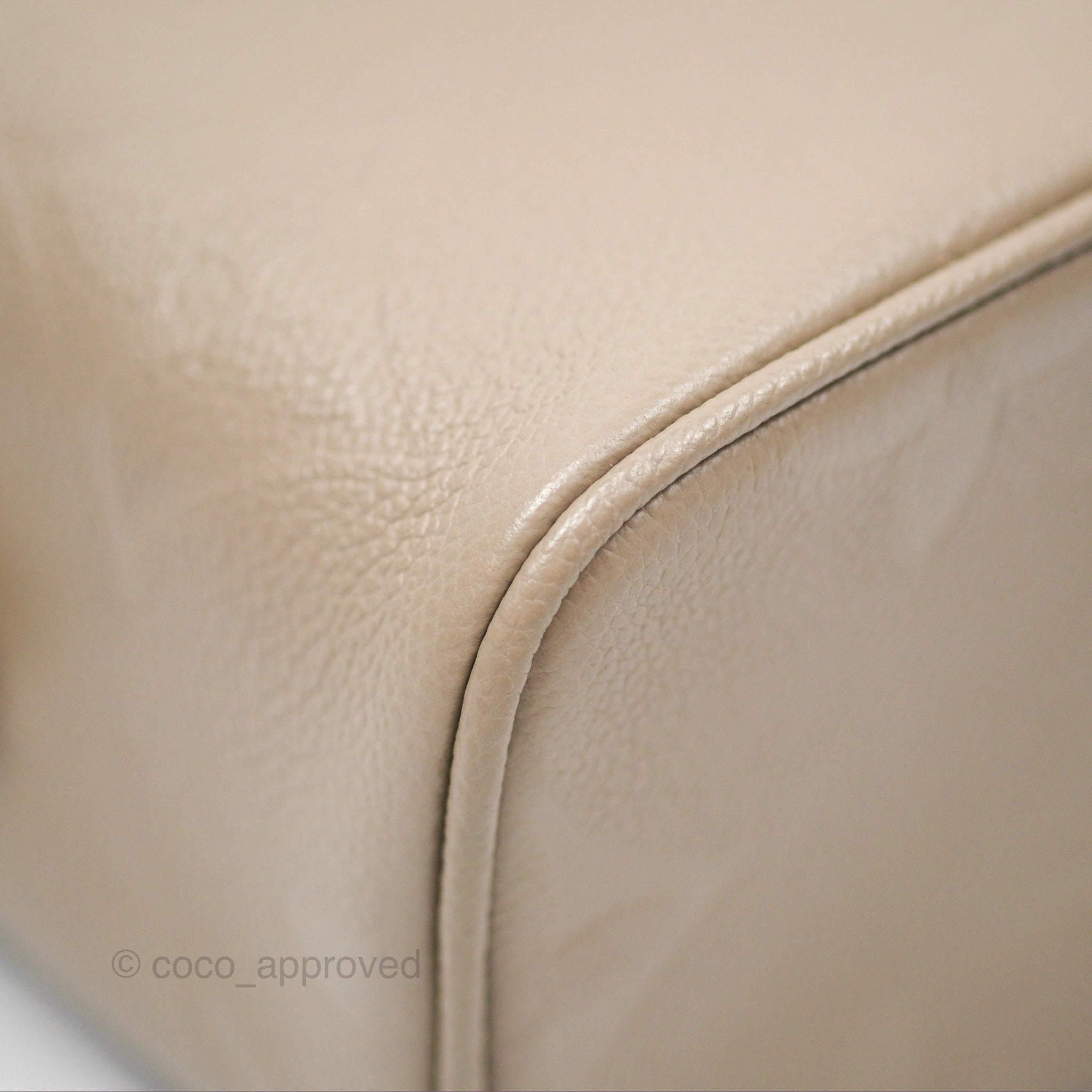 Louis Vuitton Monogram Empreinte Tourterelle Vanity PM Beige Gold Hardware