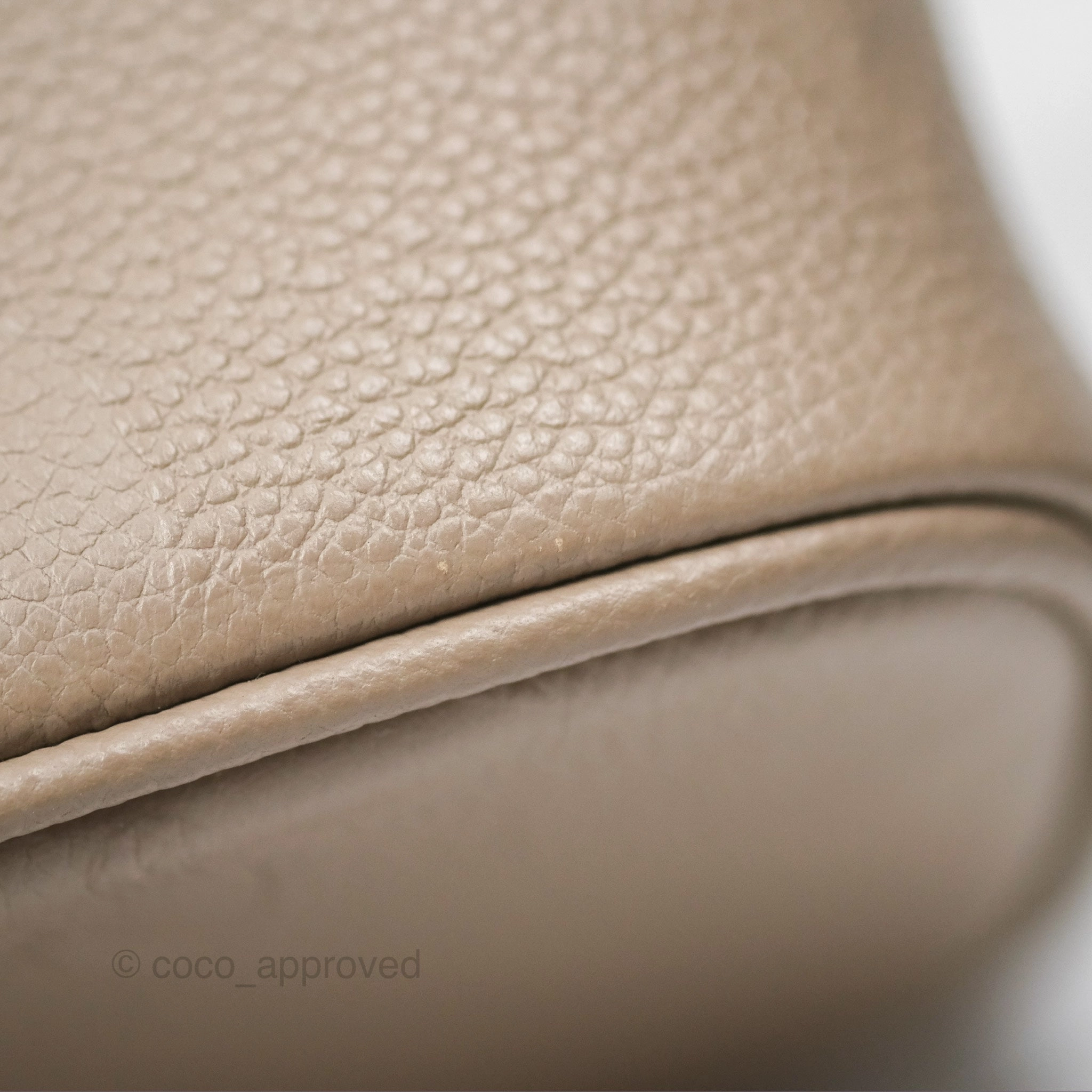 Louis Vuitton Monogram Empreinte Tourterelle Vanity PM Beige Gold Hardware
