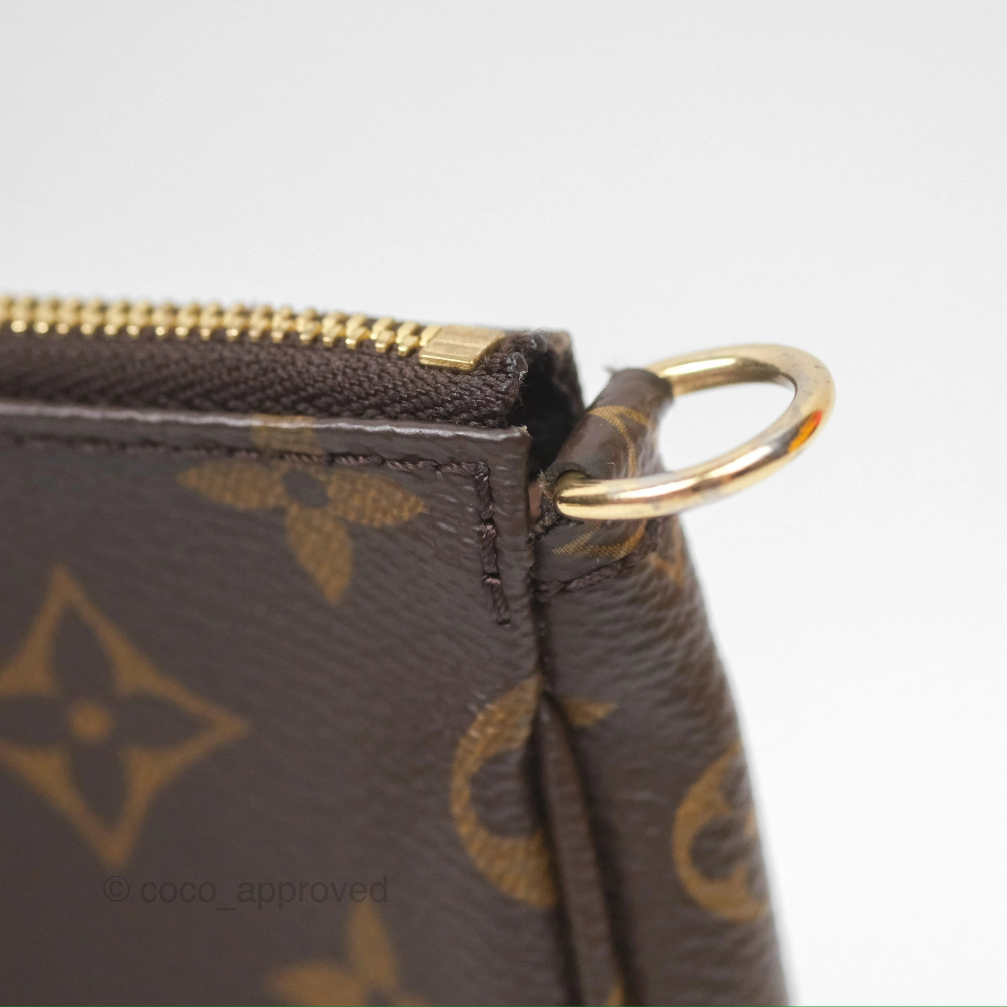 Louis Vuitton Multi Pochette Accessories Khaki Monogram Canvas
