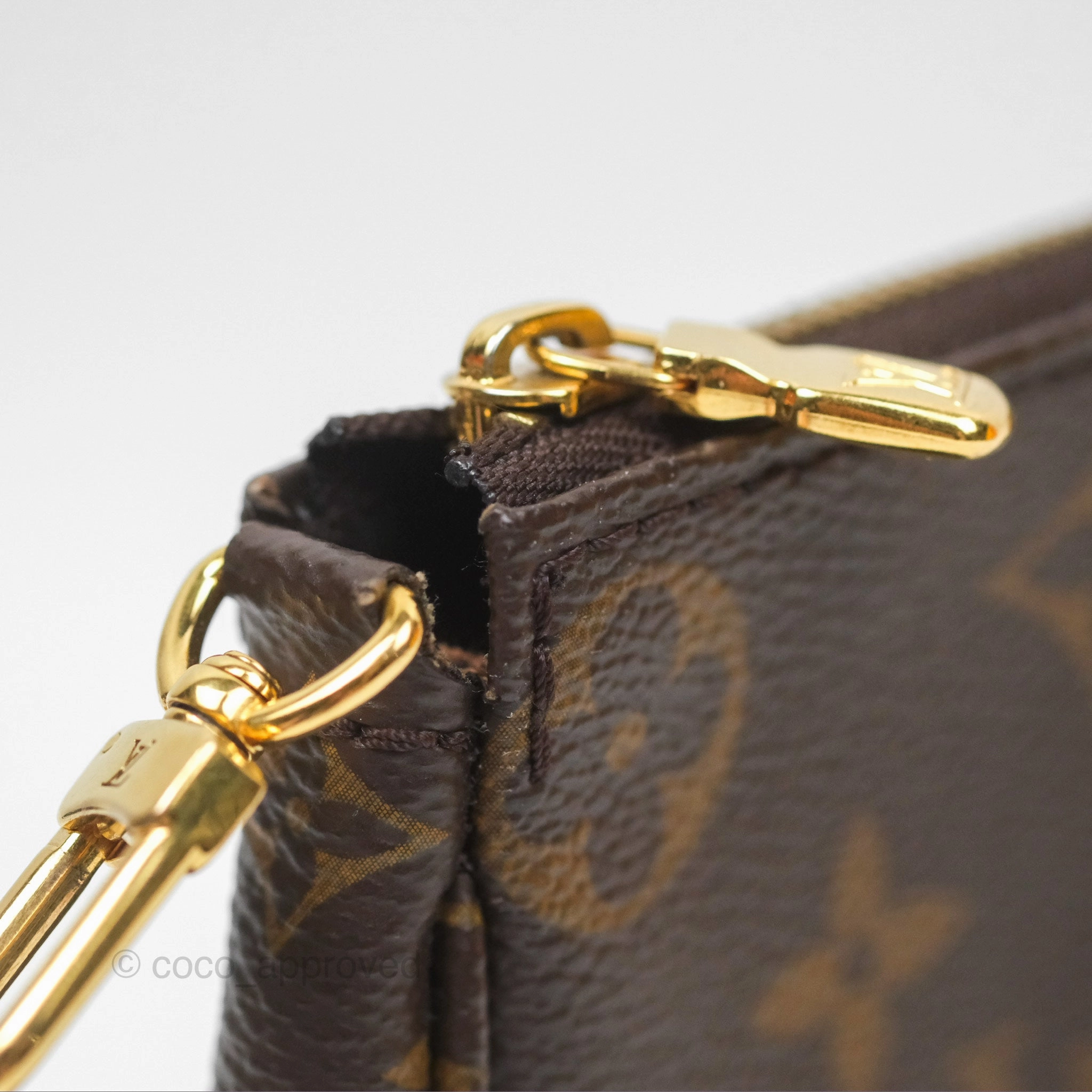Louis Vuitton Multi Pochette Accessories Khaki Monogram Canvas