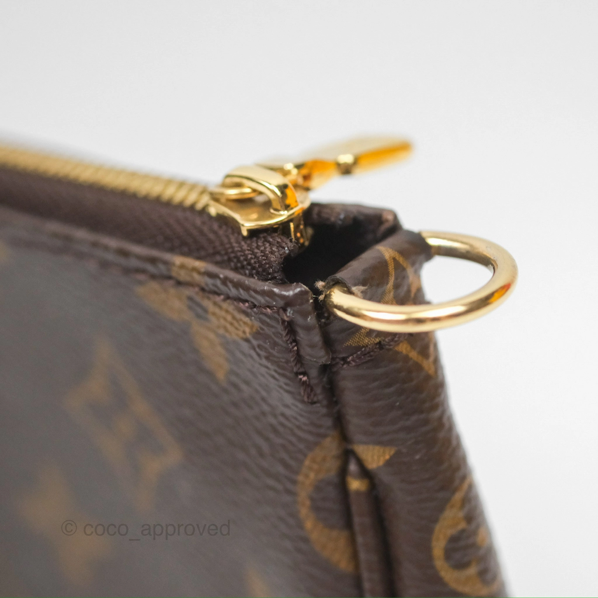 Louis Vuitton Multi Pochette Accessories Khaki Monogram Canvas
