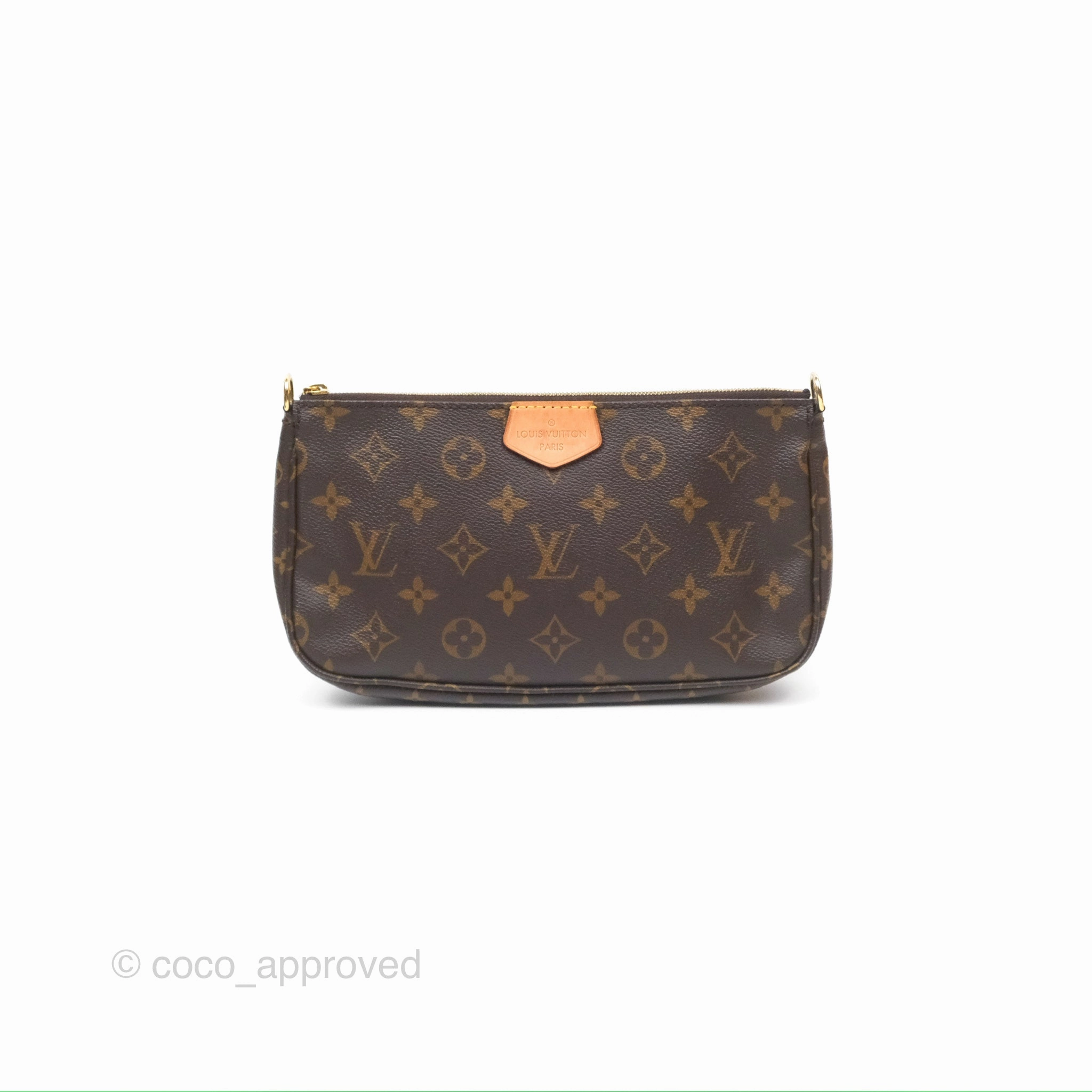 Louis Vuitton Multi Pochette Accessories Khaki Monogram Canvas