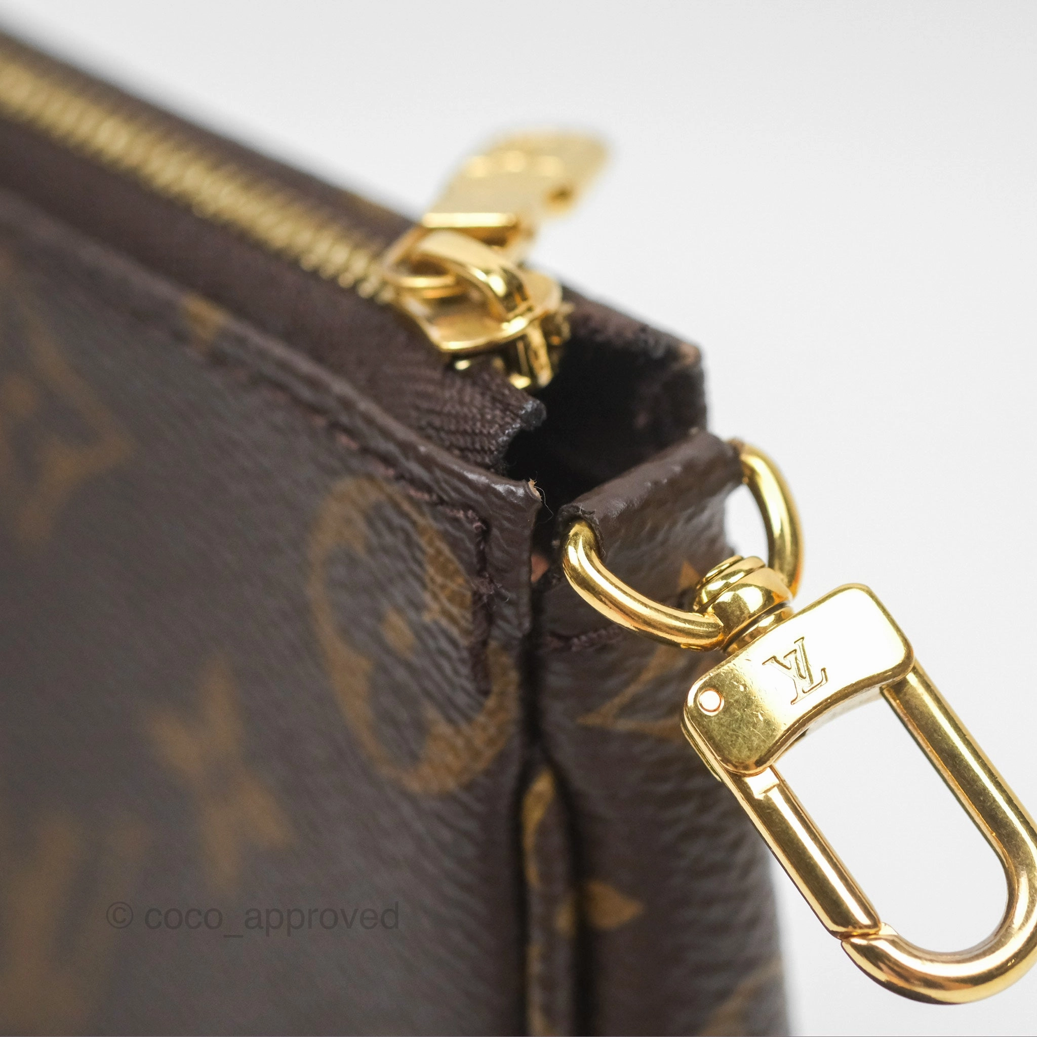 Louis Vuitton Multi Pochette Accessories Khaki Monogram Canvas
