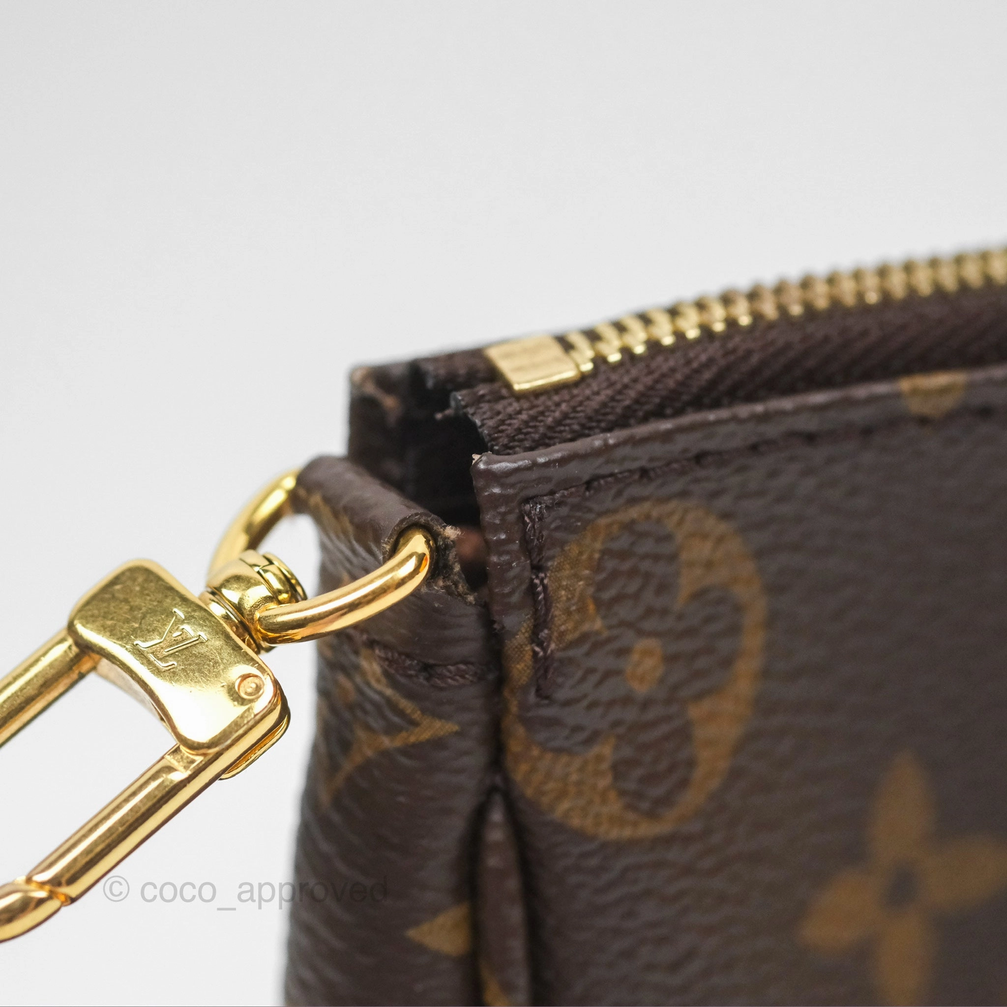 Louis Vuitton Multi Pochette Accessories Khaki Monogram Canvas