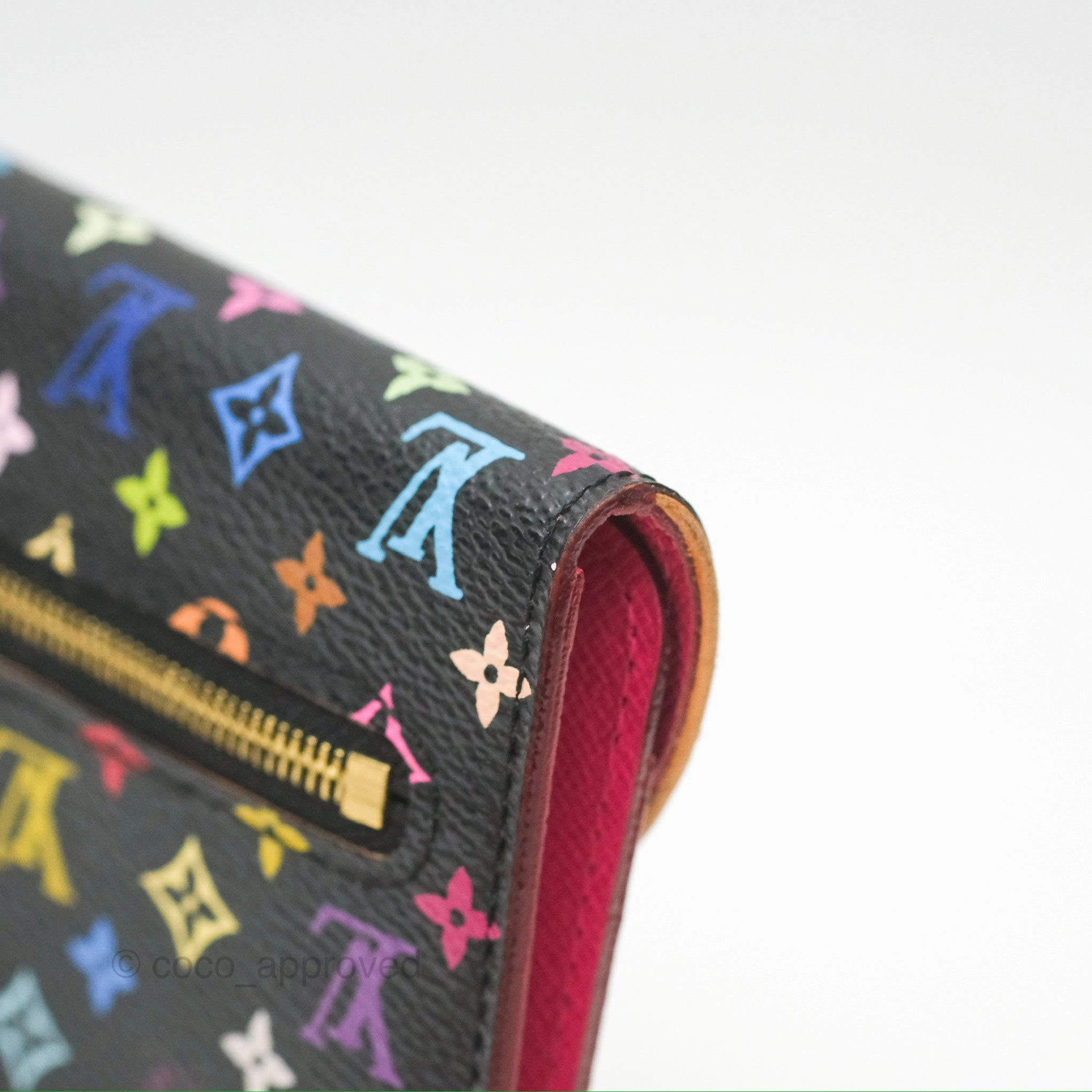 Louis Vuitton Multicolor Monogram Eugenie Wallet Canvas Black