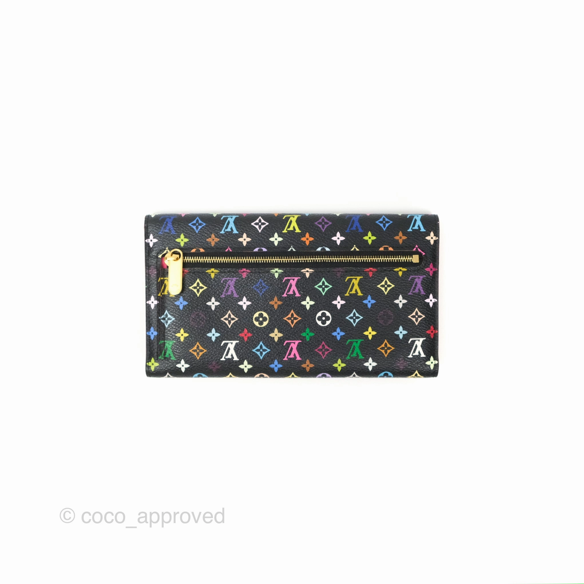 Louis Vuitton Multicolor Monogram Eugenie Wallet Canvas Black