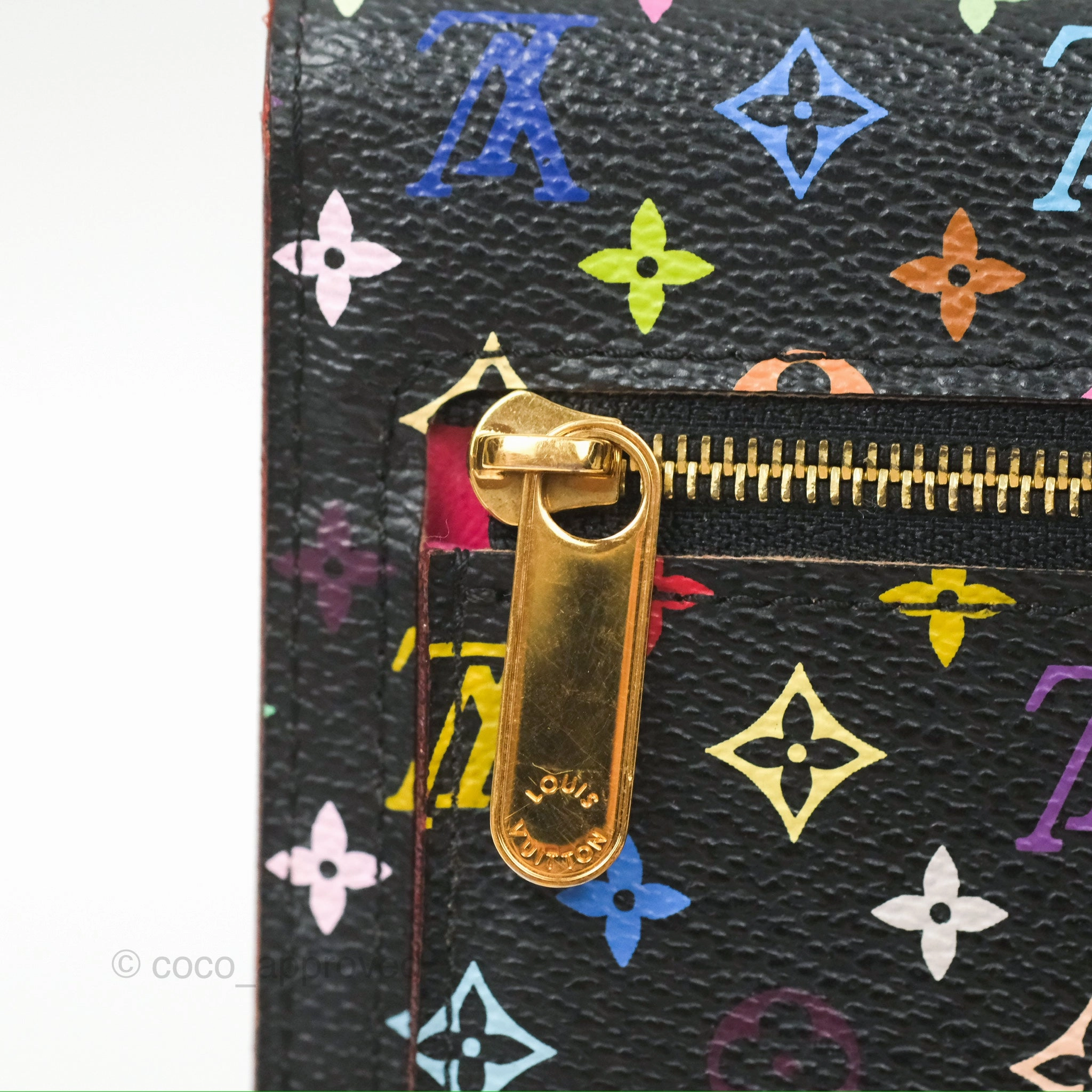Louis Vuitton Multicolor Monogram Eugenie Wallet Canvas Black