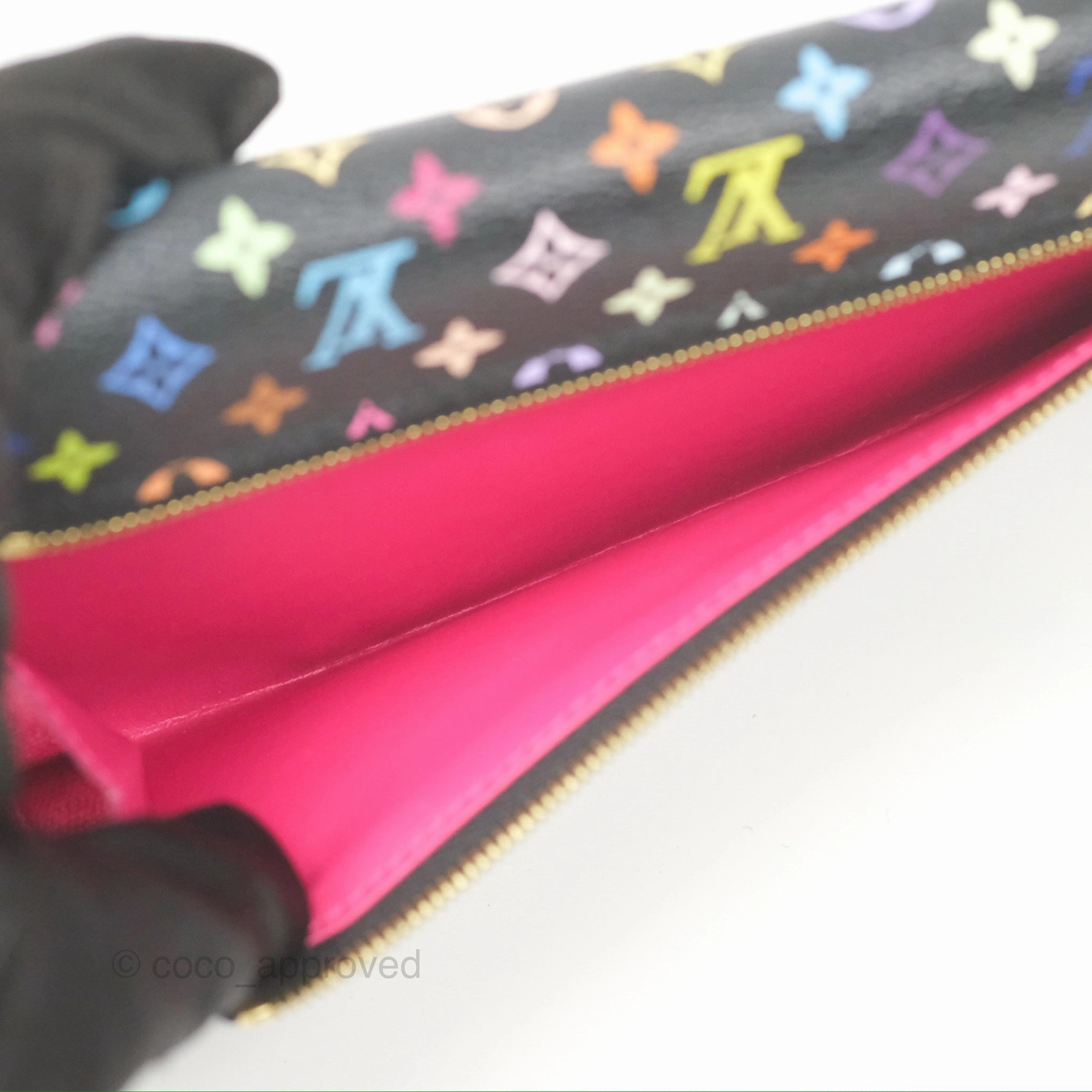 Louis Vuitton Multicolor Monogram Eugenie Wallet Canvas Black