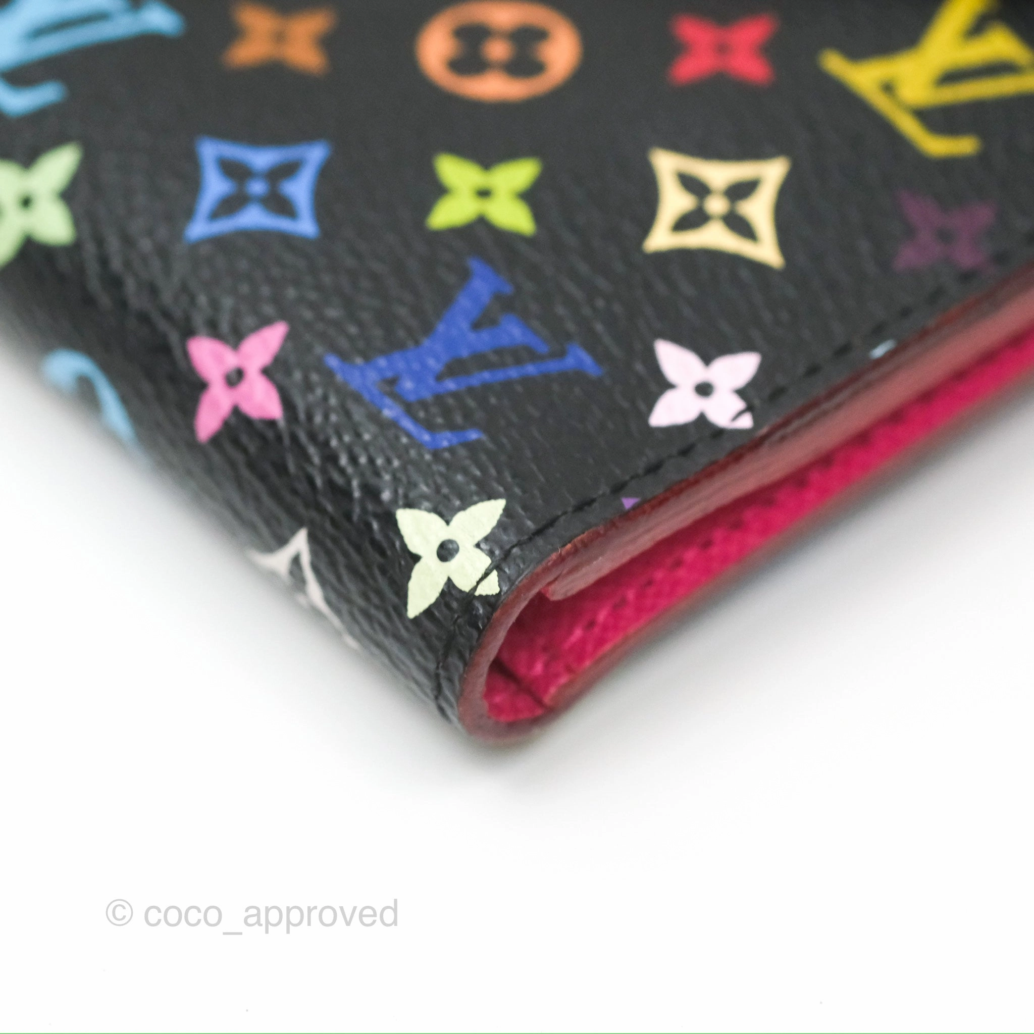Louis Vuitton Multicolor Monogram Eugenie Wallet Canvas Black