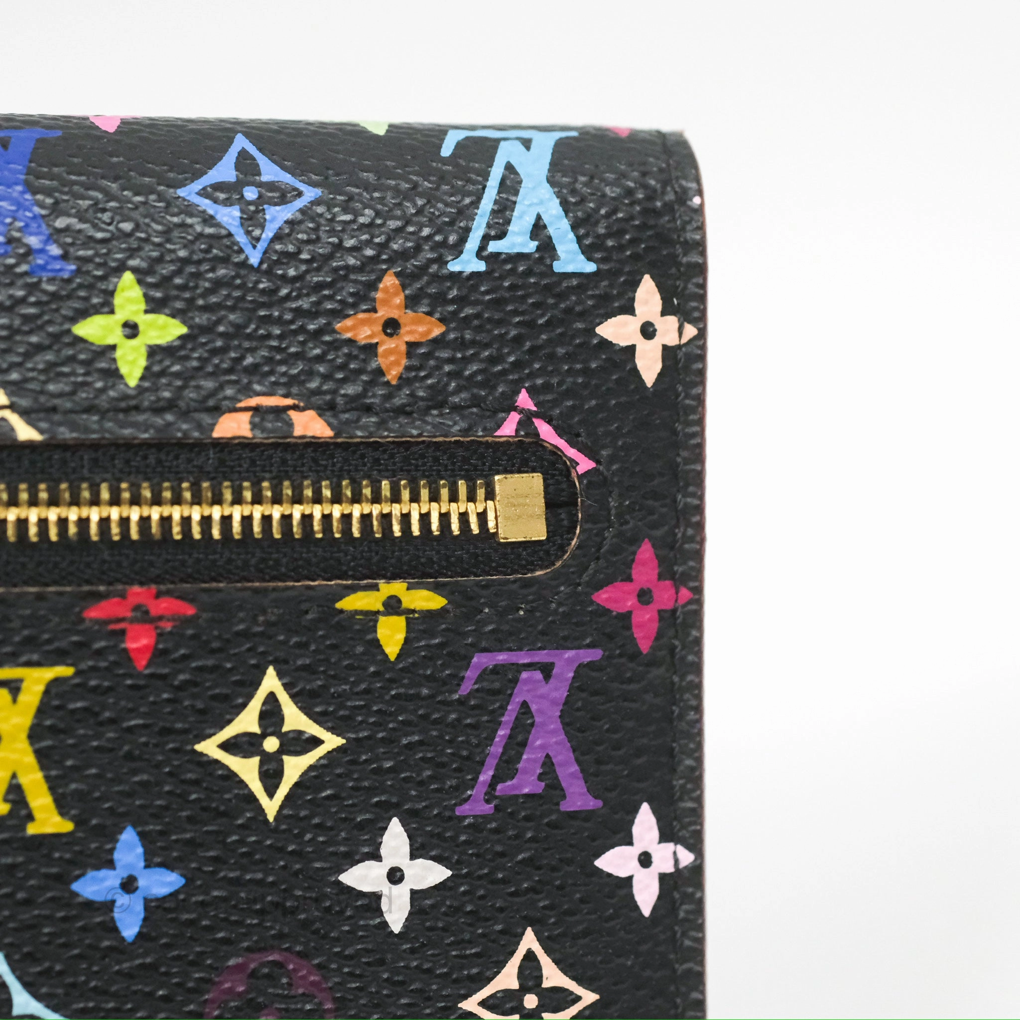 Louis Vuitton Multicolor Monogram Eugenie Wallet Canvas Black